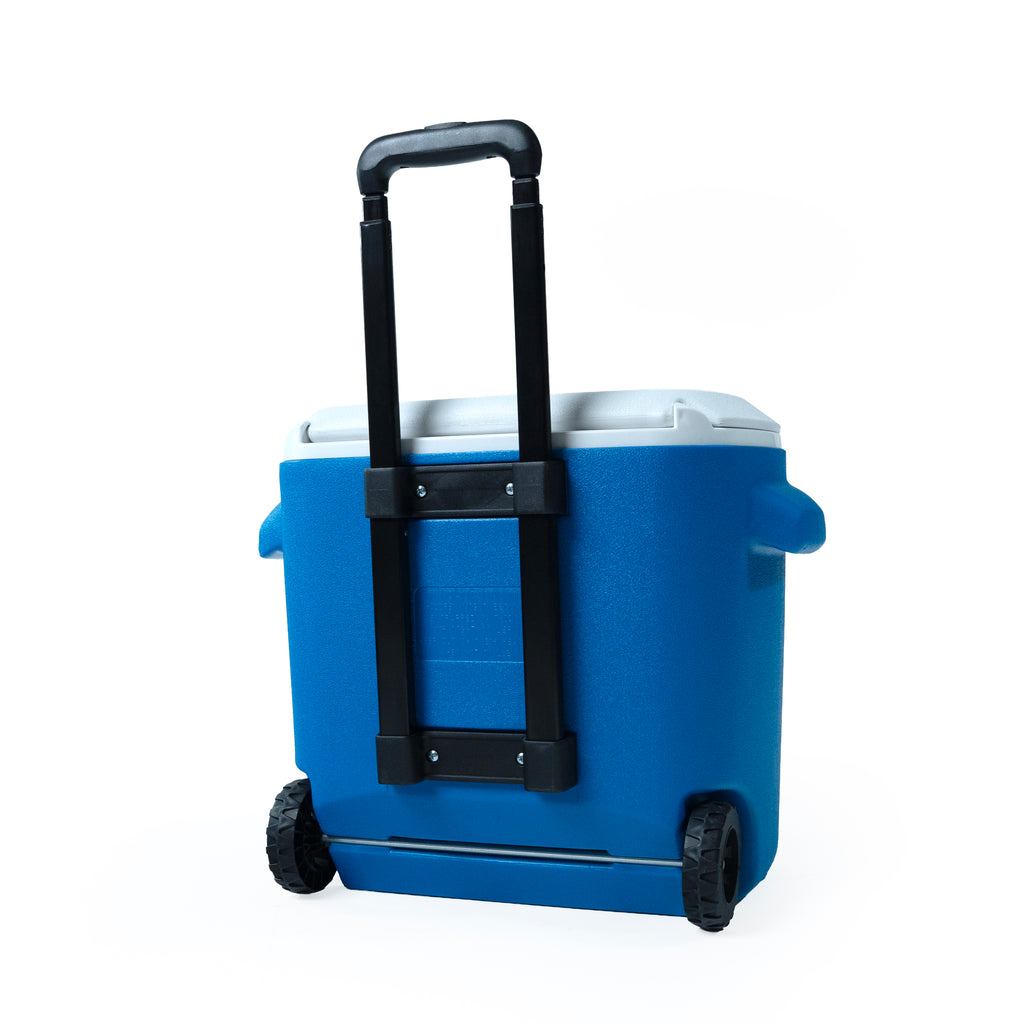 HIELERA 28 QT AZUL CON RUEDAS