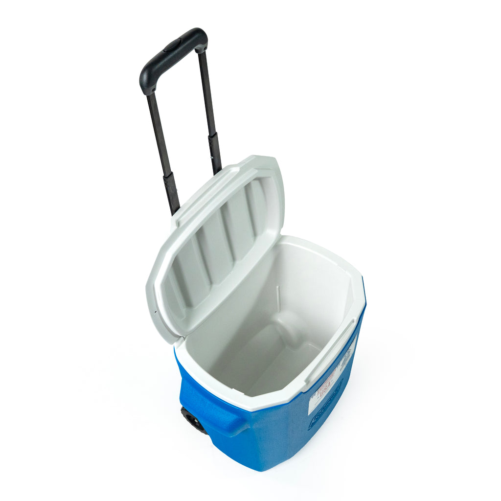 HIELERA 28 QT AZUL CON RUEDAS