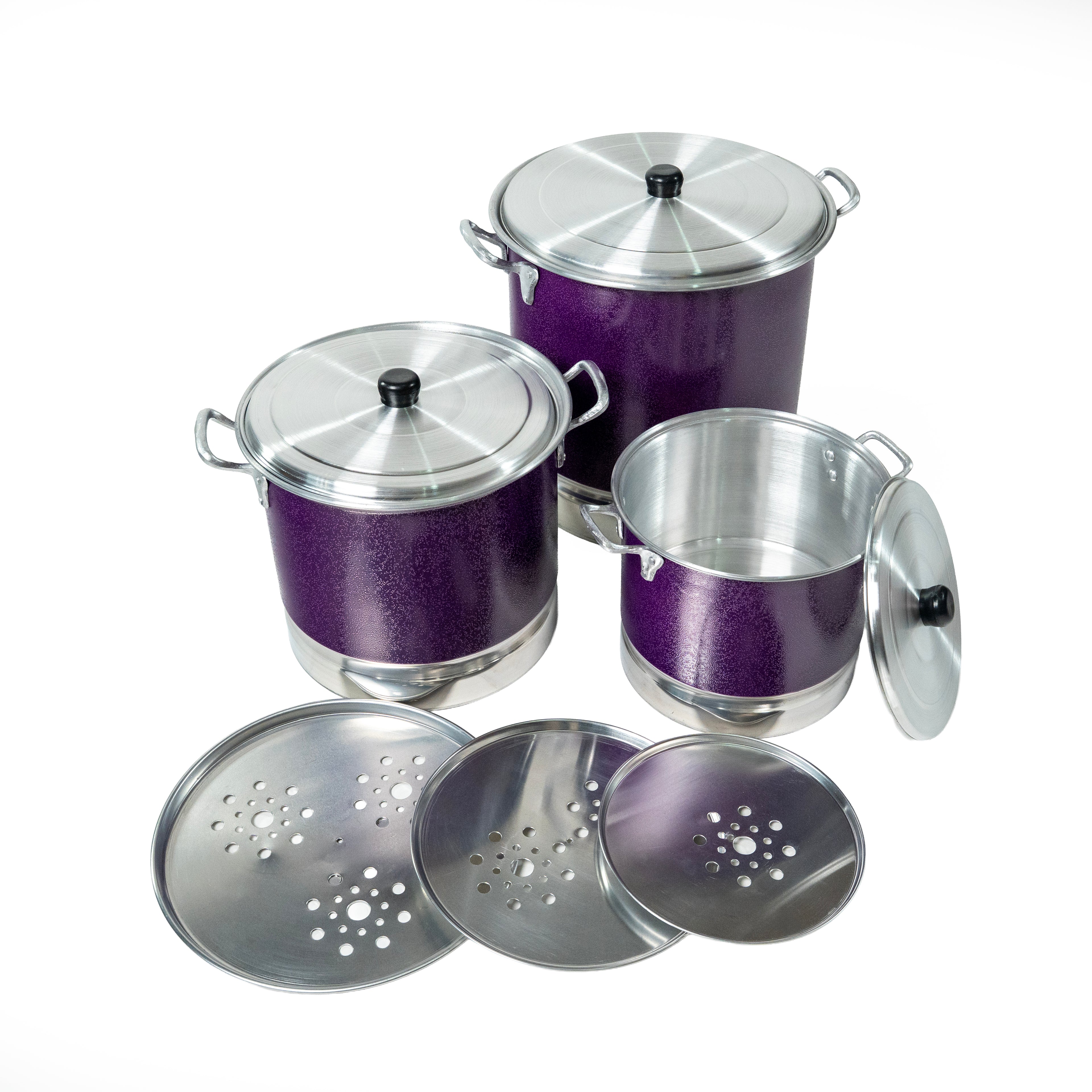 JUEGO DE 3 VAPORERAS NORTEÑA # 28, 30 Y 34 AMARTILLADO MORADO