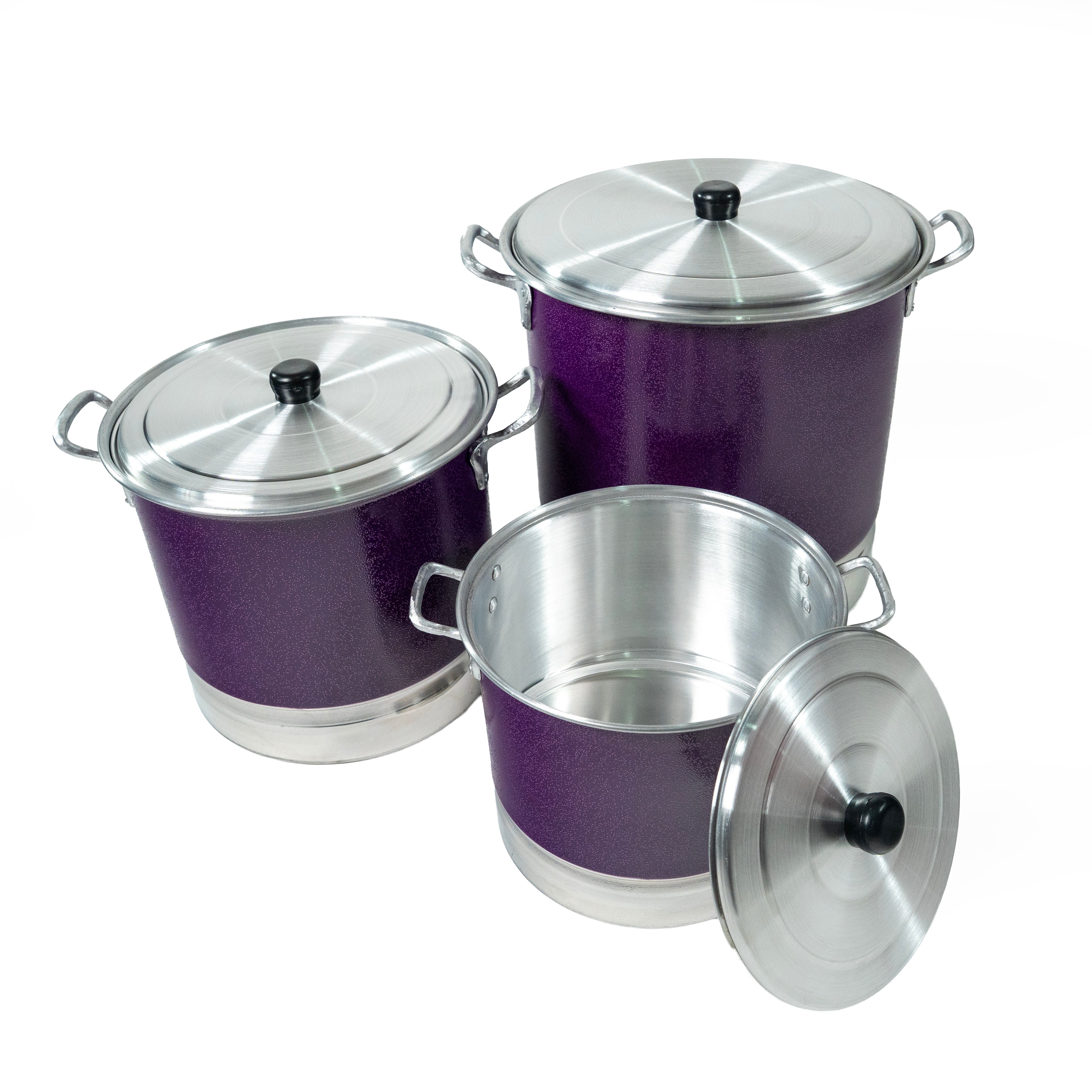 JUEGO DE 3 VAPORERAS NORTEÑA # 28, 30 Y 34 AMARTILLADO MORADO