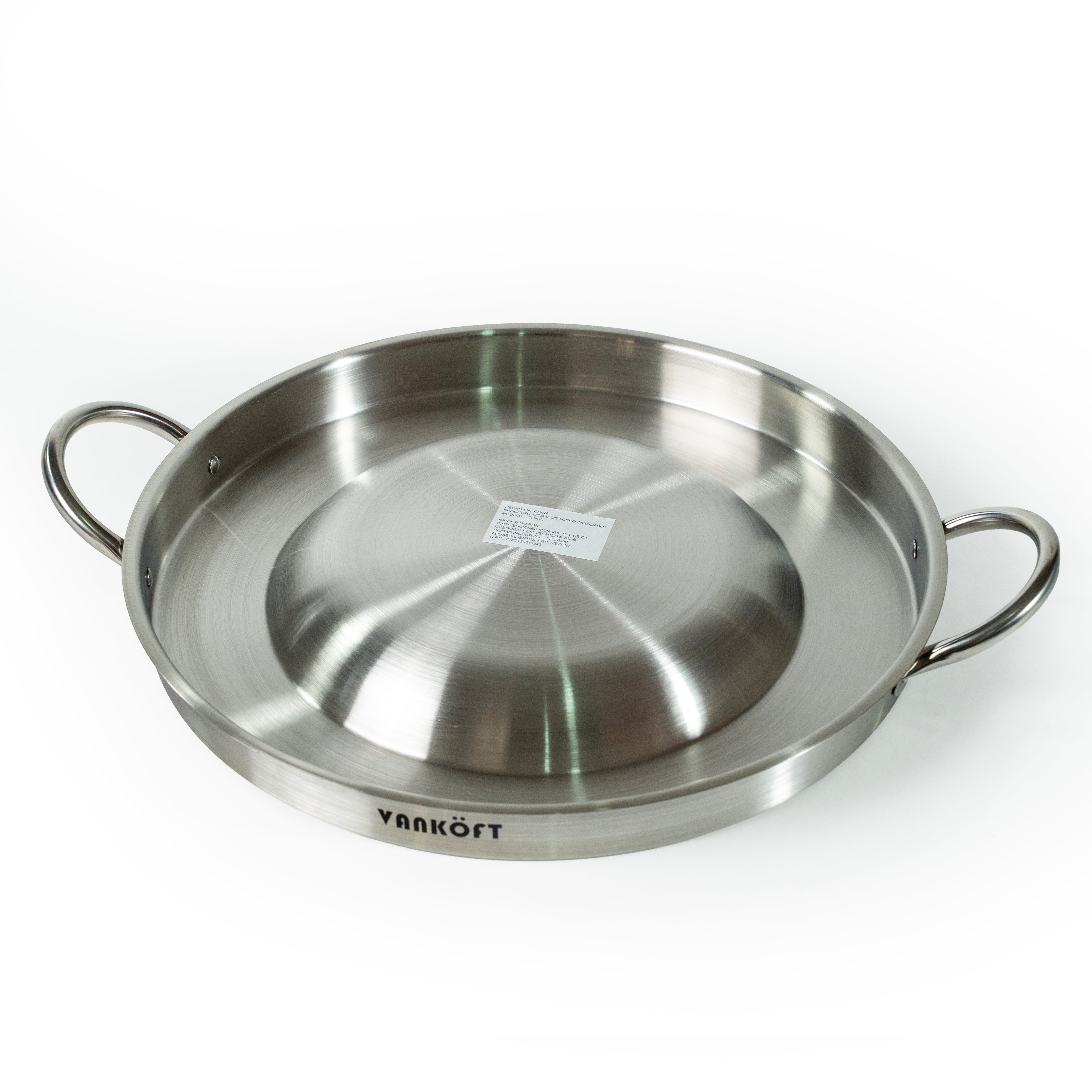 COMAL DE ACERO INOXIDABLE