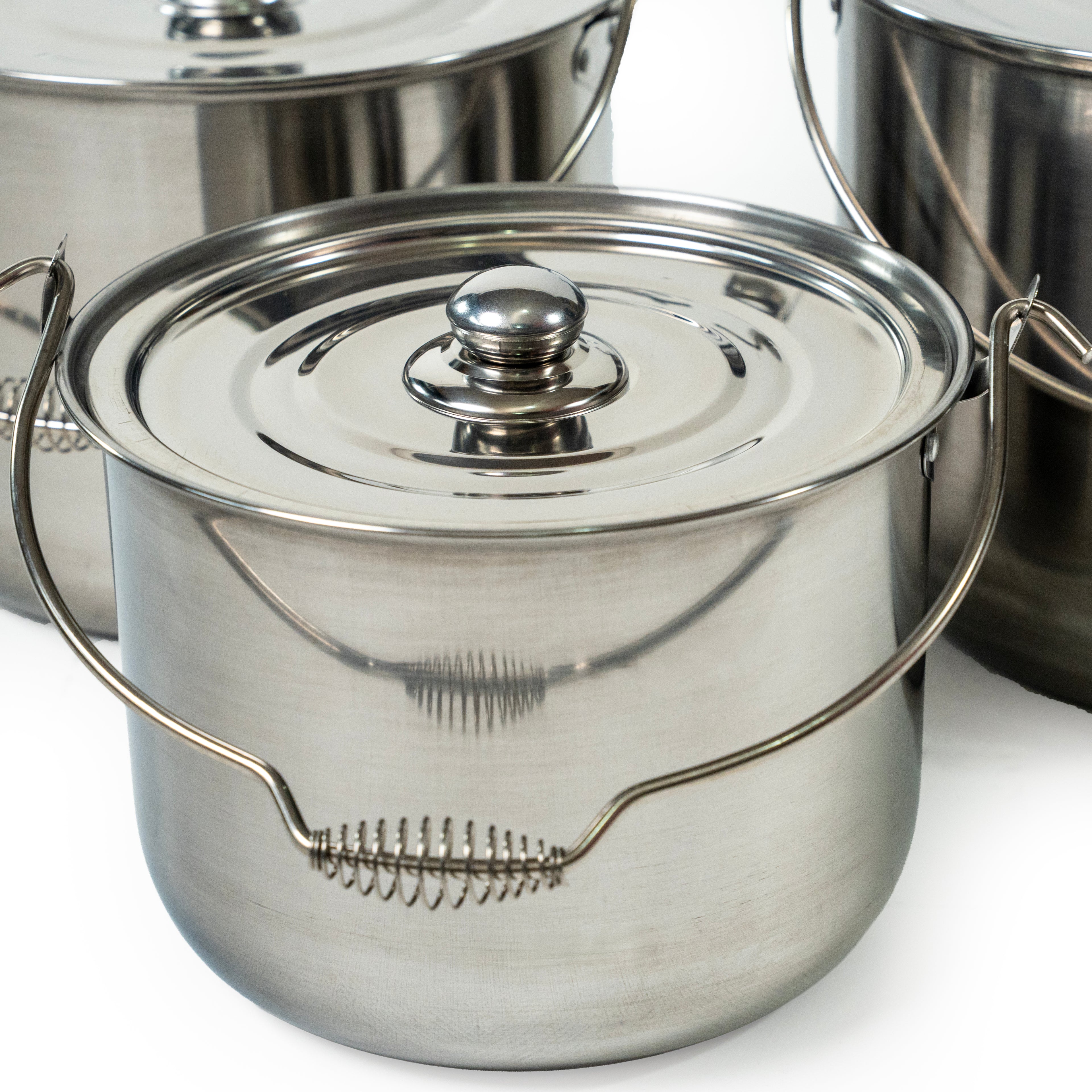 JGO. DE 3 OLLAS CONVEXAS 24, 28 Y 32 A.INOX. DOBLE FUERTE