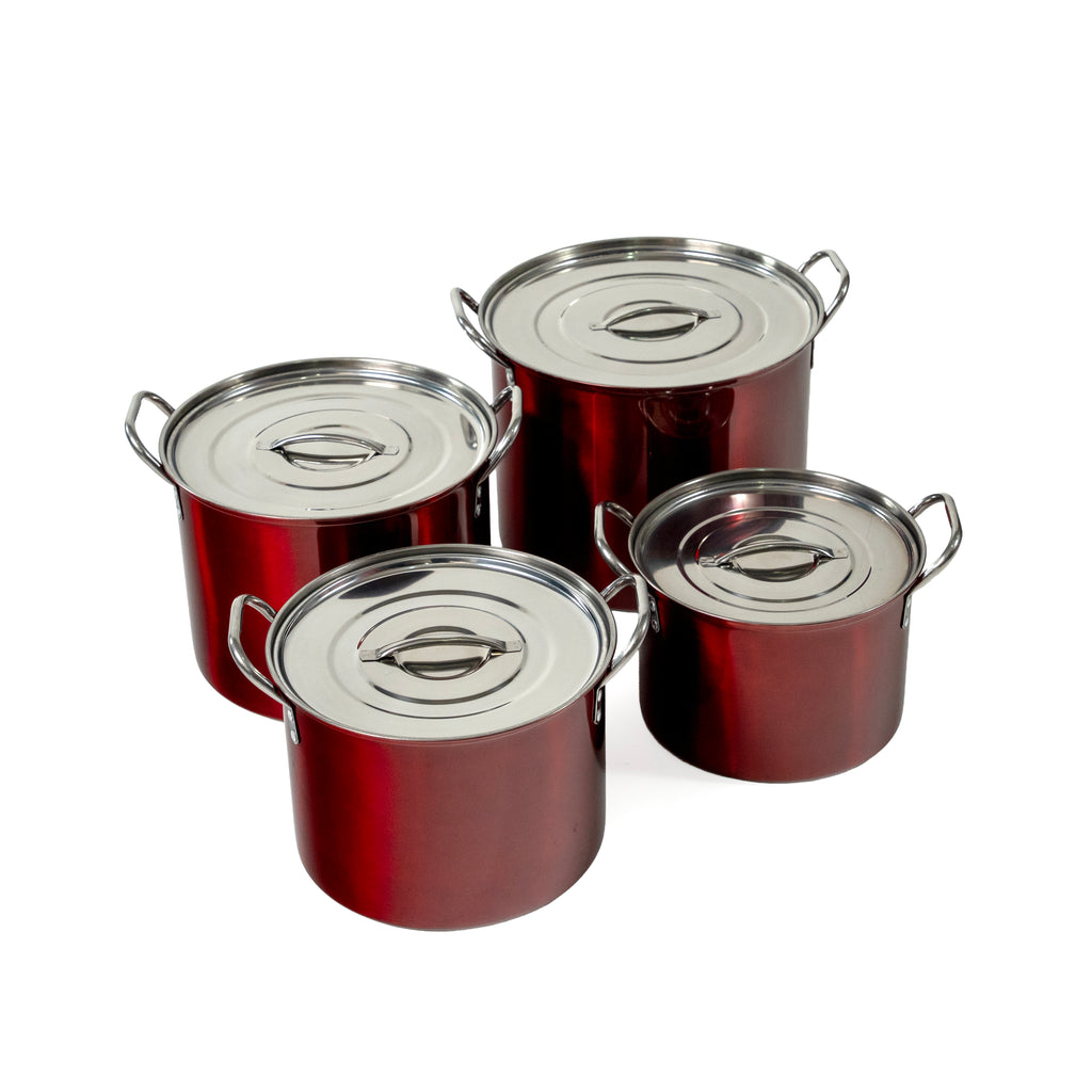 JUEGO STOCK POT SILVER ROJO