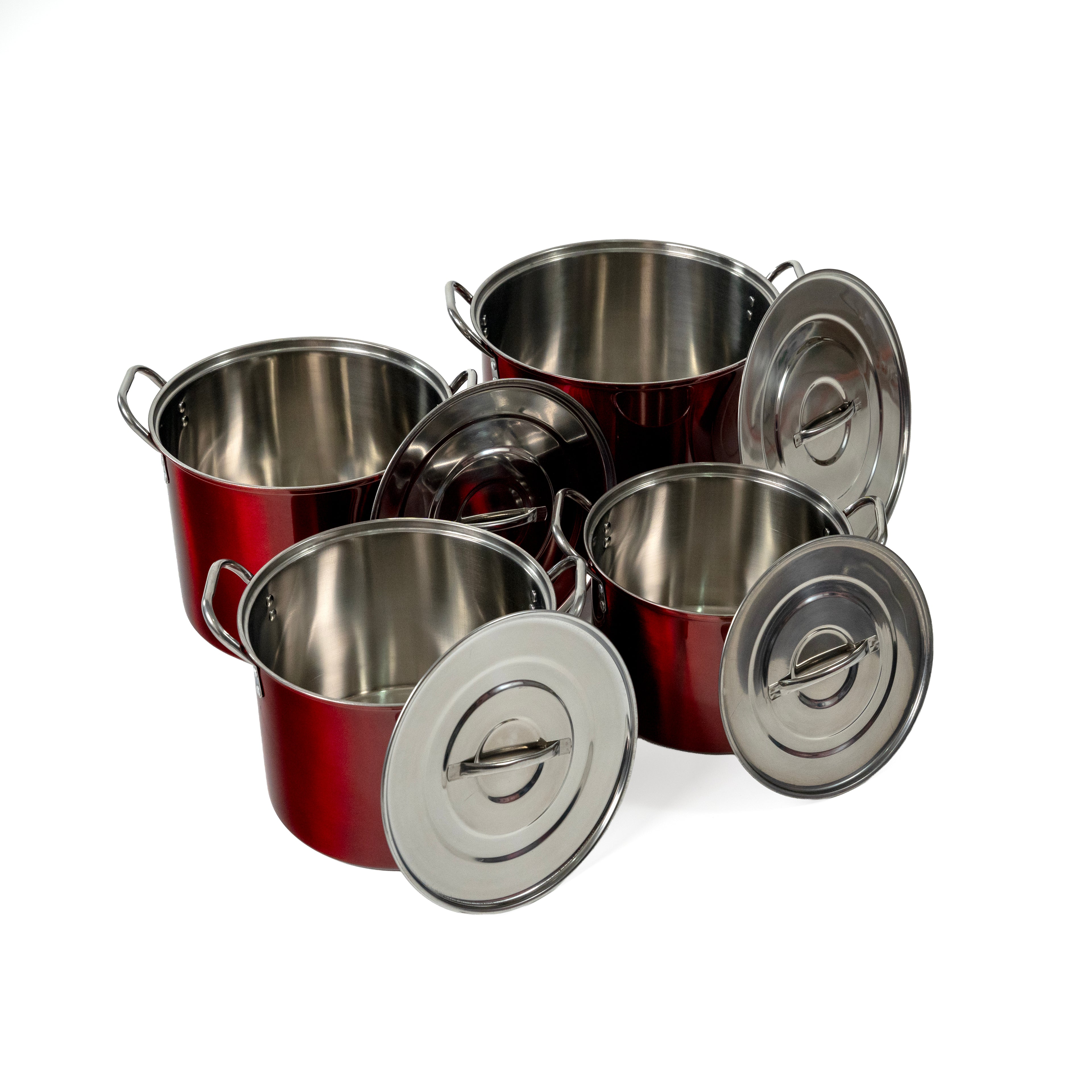 JUEGO STOCK POT SILVER ROJO