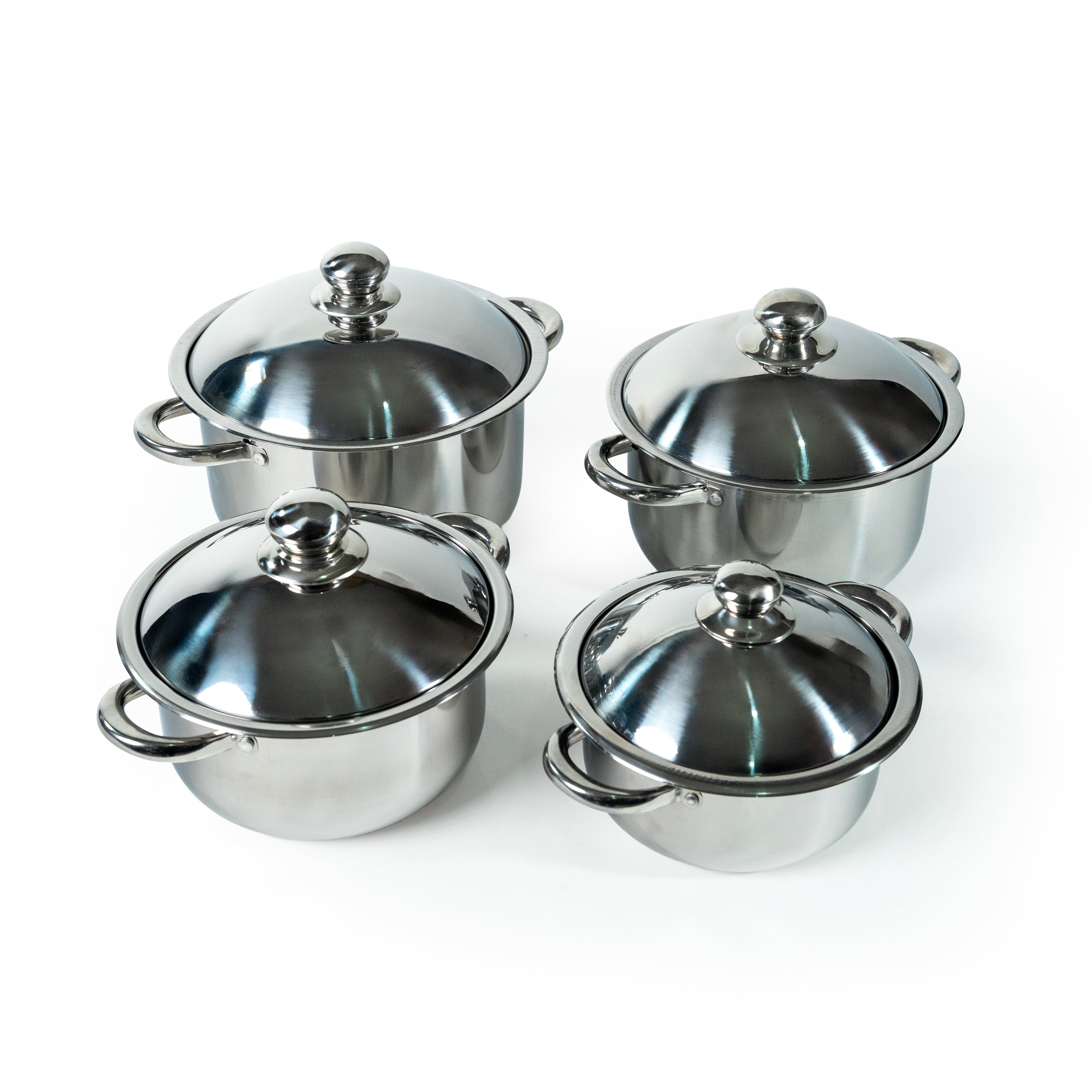 JUEGO DE 4 BUDINERAS # 18,20,22 Y 24 A. INOX T/METAL