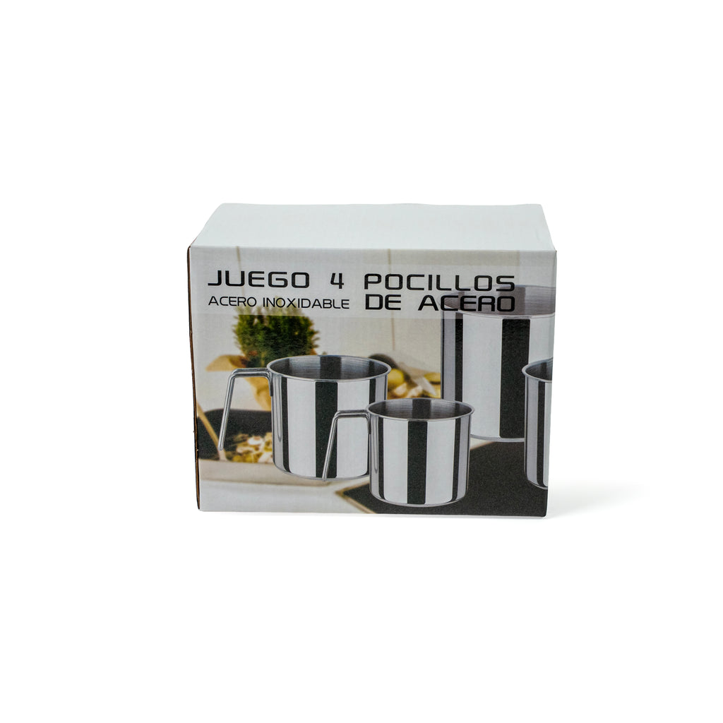 JUEGO DE 4 POCILLOS