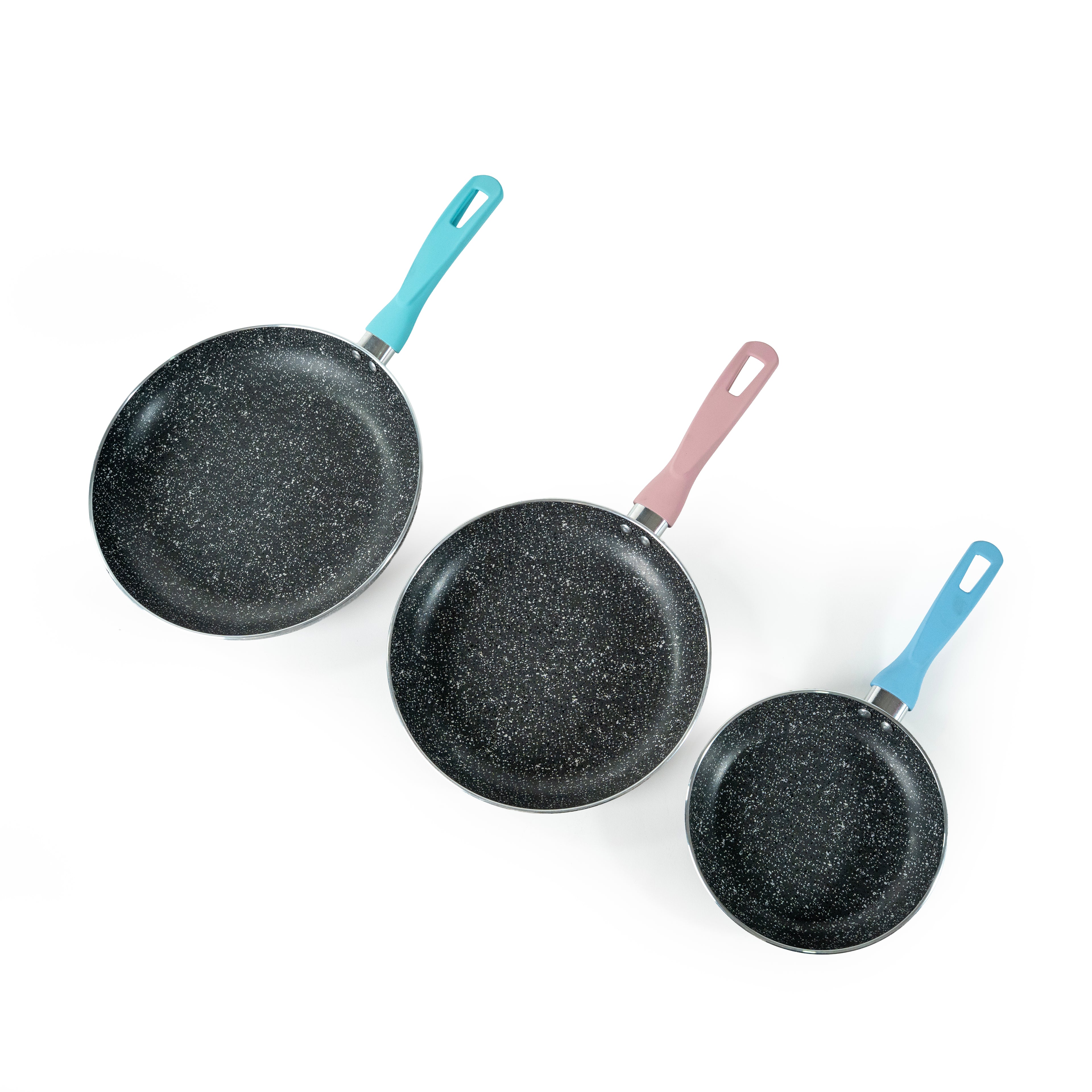 JUEGO DE 3 SARTENES STONE 20,26 Y 30 3.2 mm