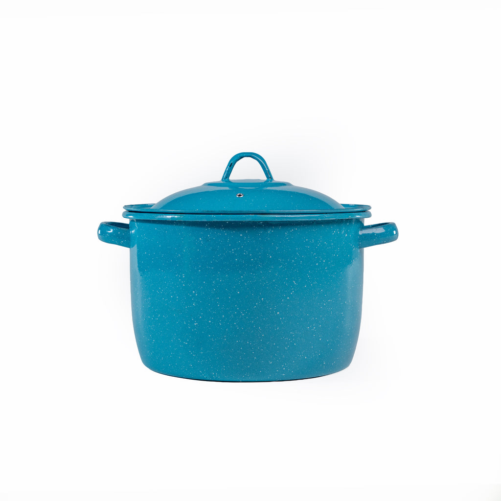 OLLA RECTA NO. 26 C/TAPA AZUL TURQUESA (Caja con 4 piezas)