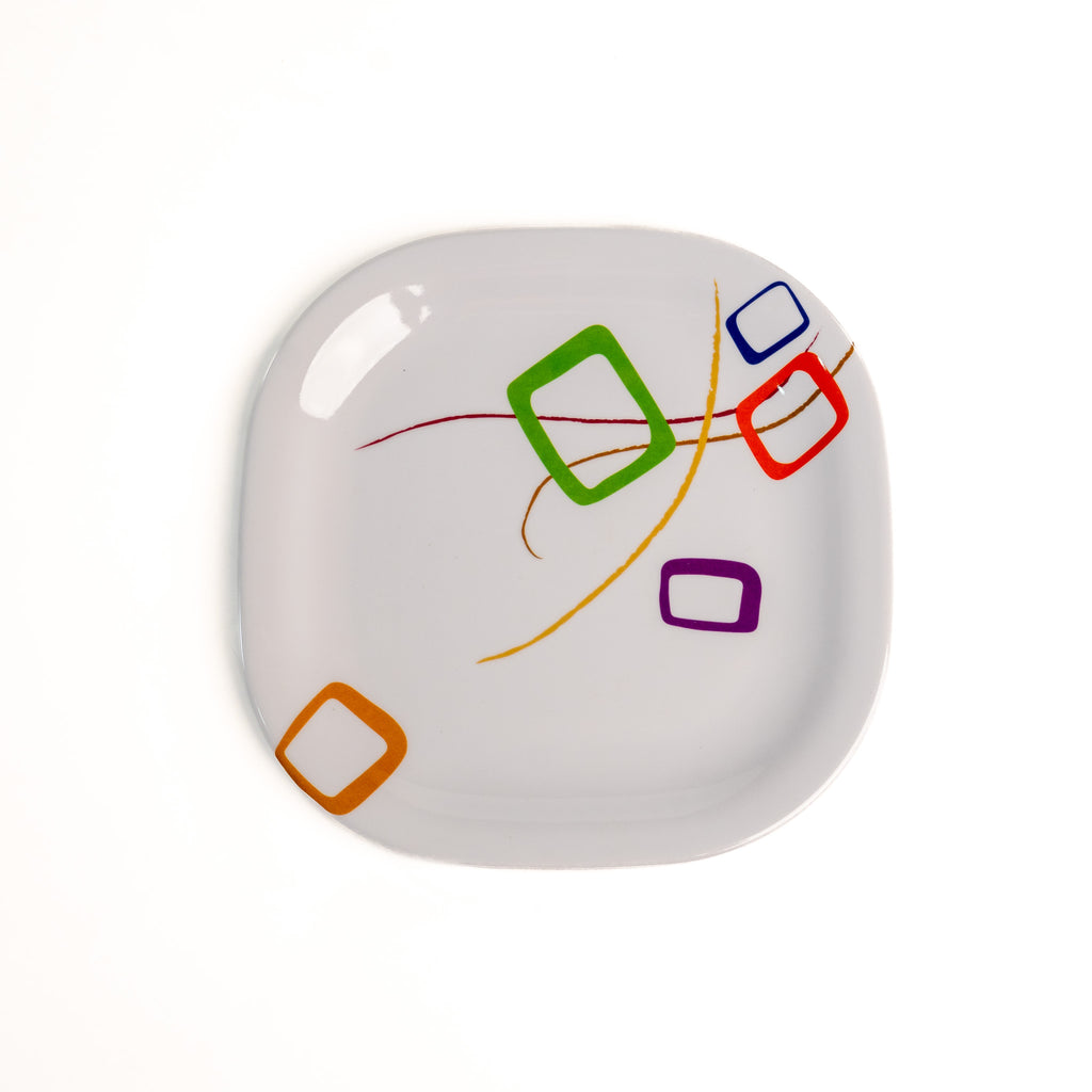 PLATO CUADRADO 9.5" (Caja con 60 piezas)