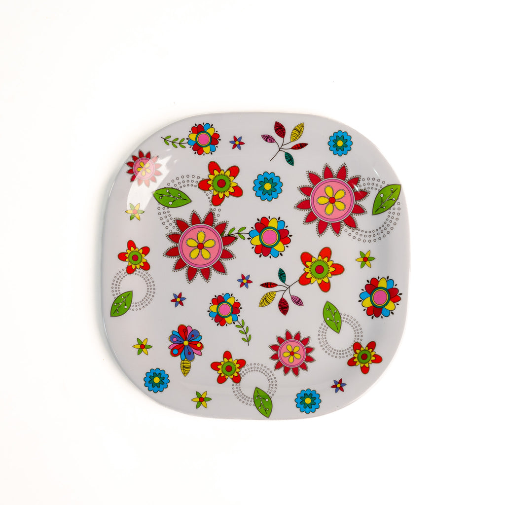 PLATO CUADRADO 9.5" (Caja con 60 piezas)