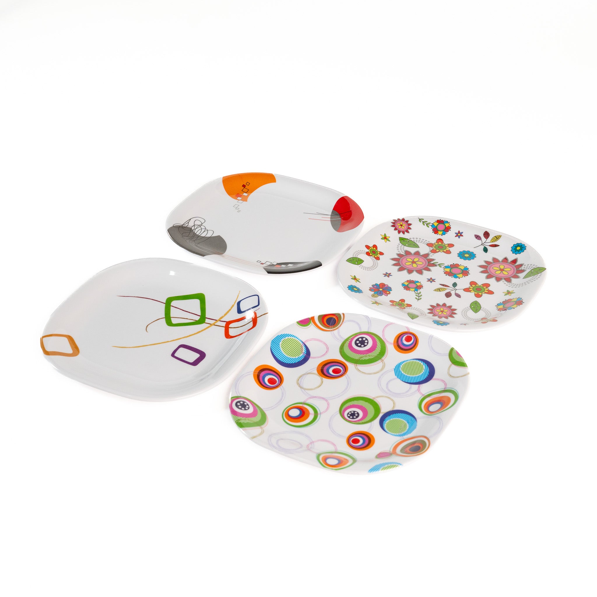 PLATO CUADRADO 9.5" (Caja con 60 piezas)
