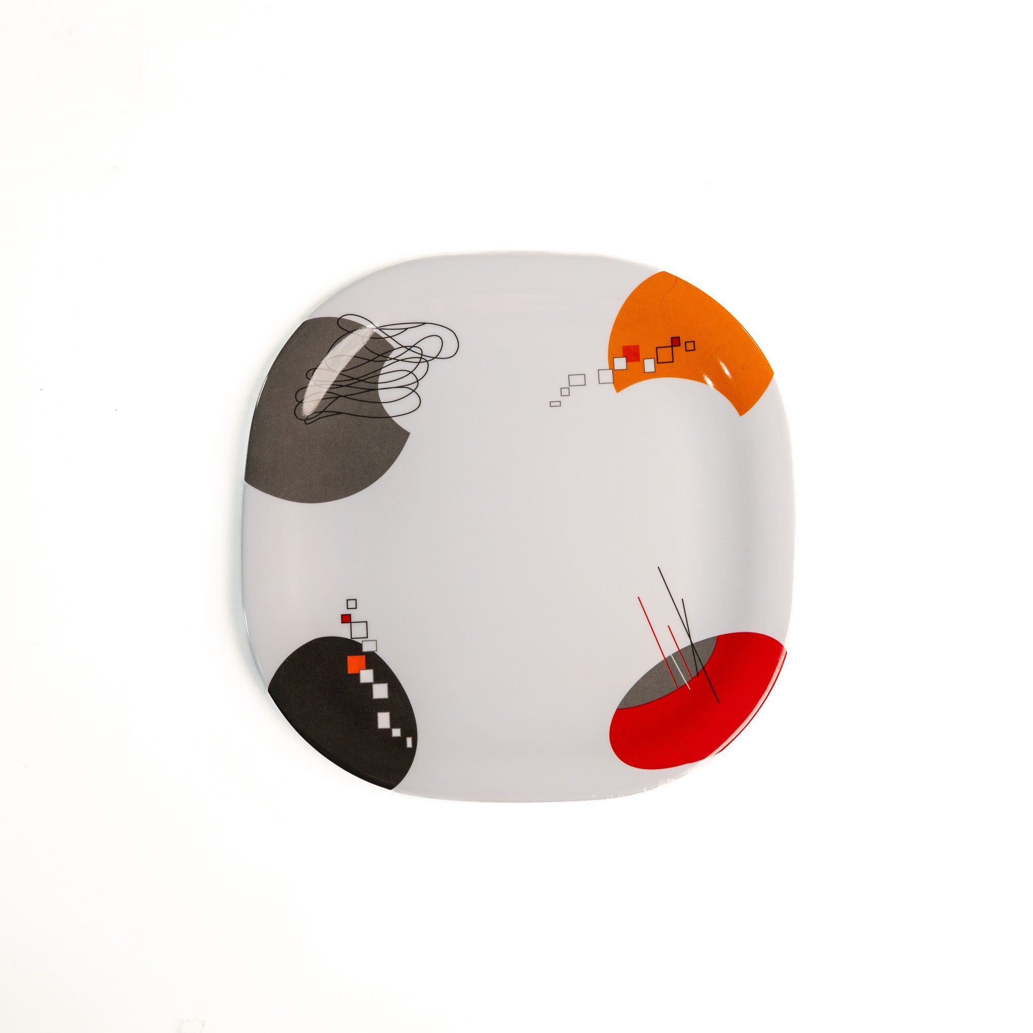 PLATO CUADRADO 11" (Caja con 60 piezas)
