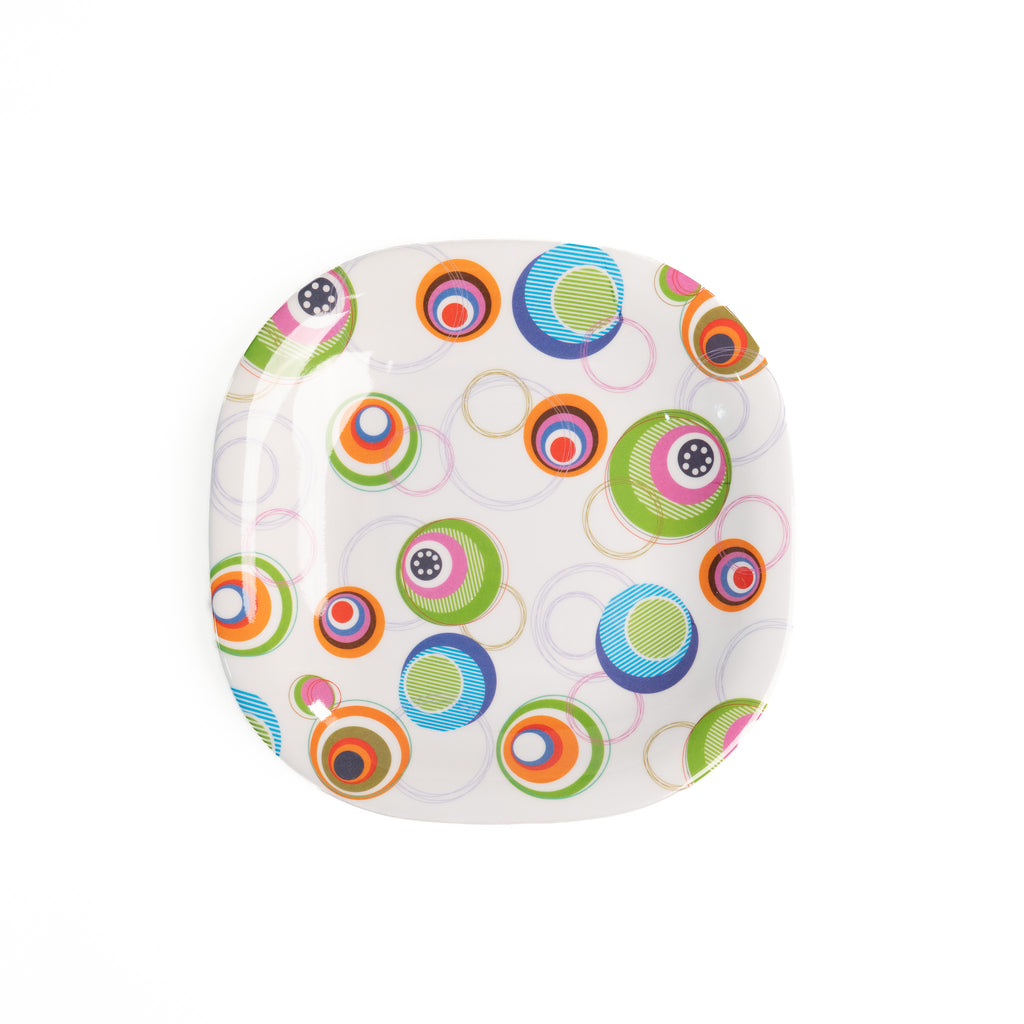 PLATO HONDO CUADRADO 8" (Caja con 96 piezas)