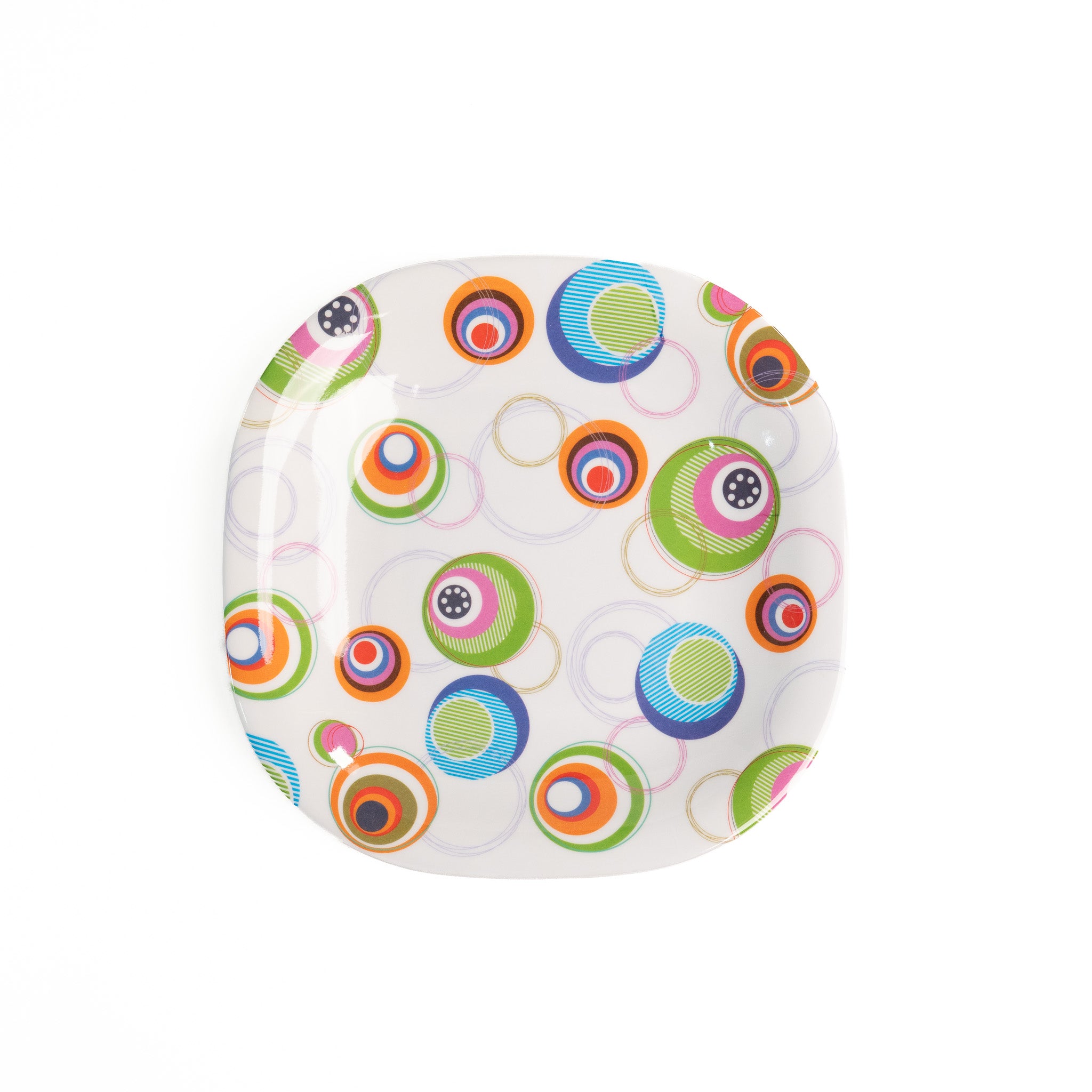 PLATO HONDO CUADRADO 8" (Caja con 96 piezas)