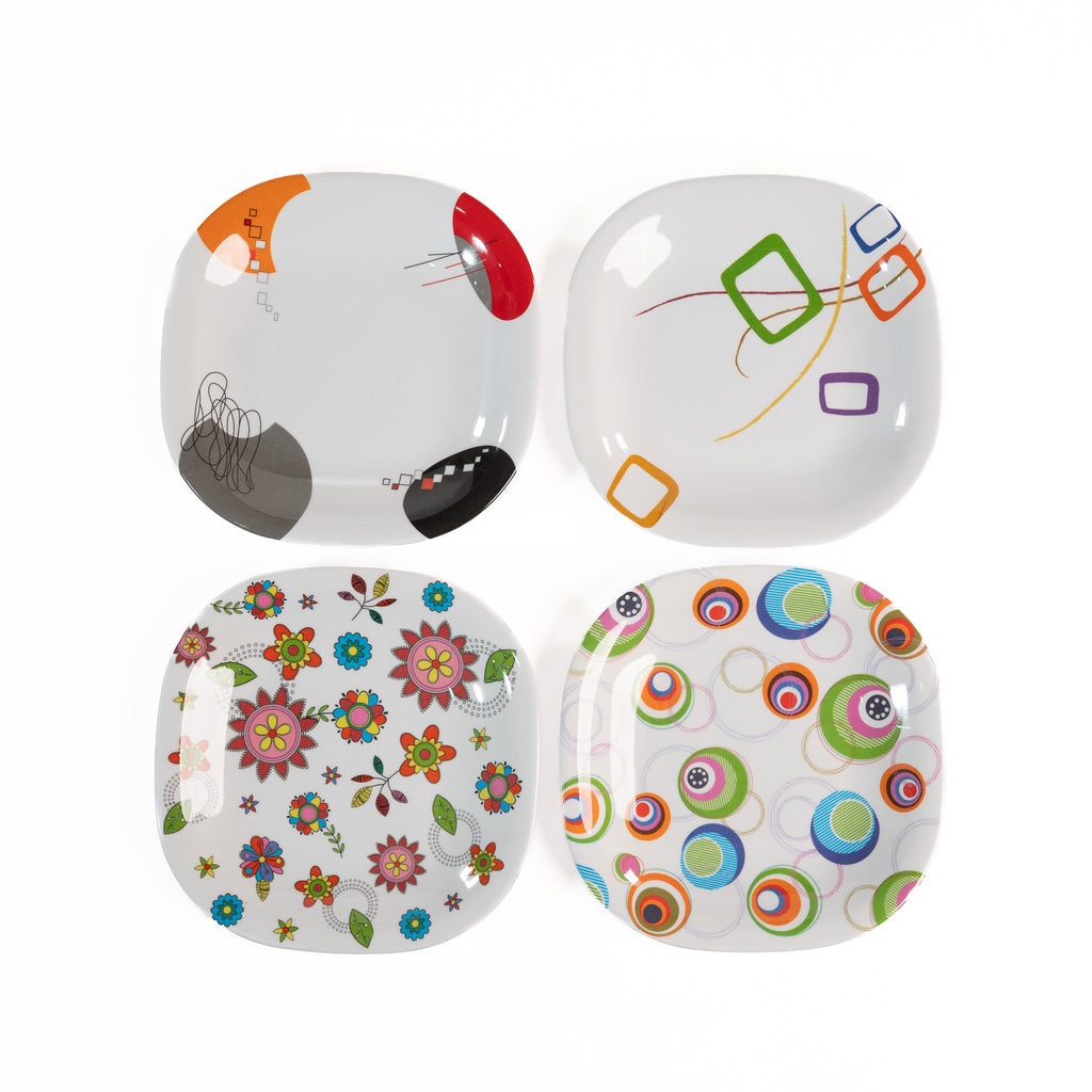 PLATO HONDO CUADRADO 8" (Caja con 96 piezas)