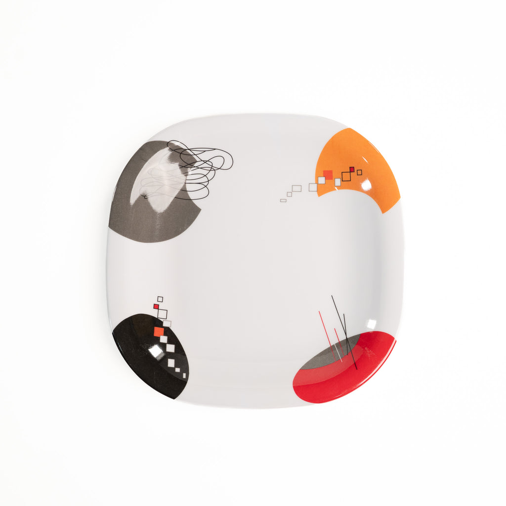 PLATO HONDO CUADRADO 9.5" (Caja con 60 piezas)