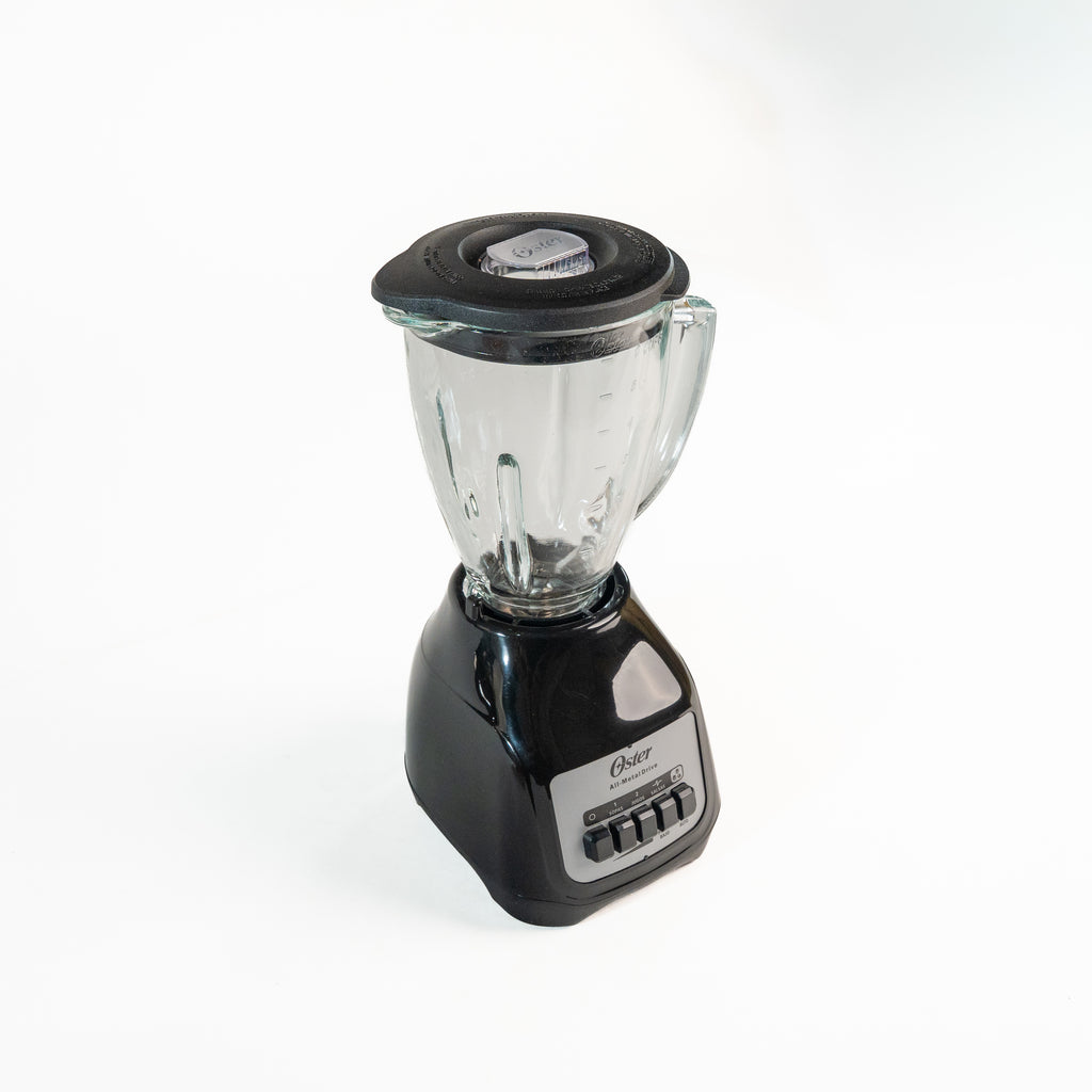 LICUADORA VASO VIDRIO NEGRA CON BOTON