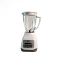 LICUADORA VASO VIDRIO BLANCA CON BOTON