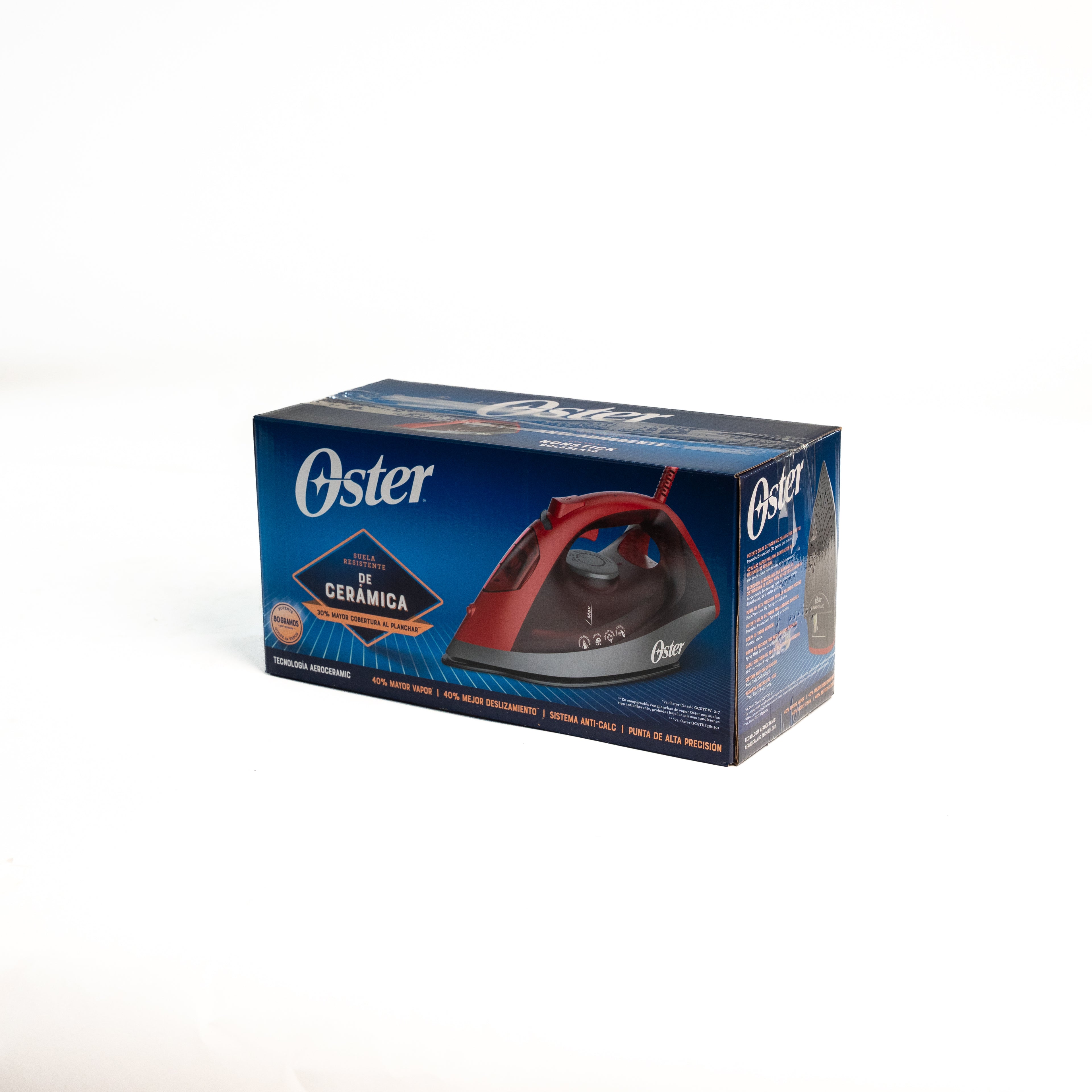 PLANCHA OSTER CERAMICA ROJA