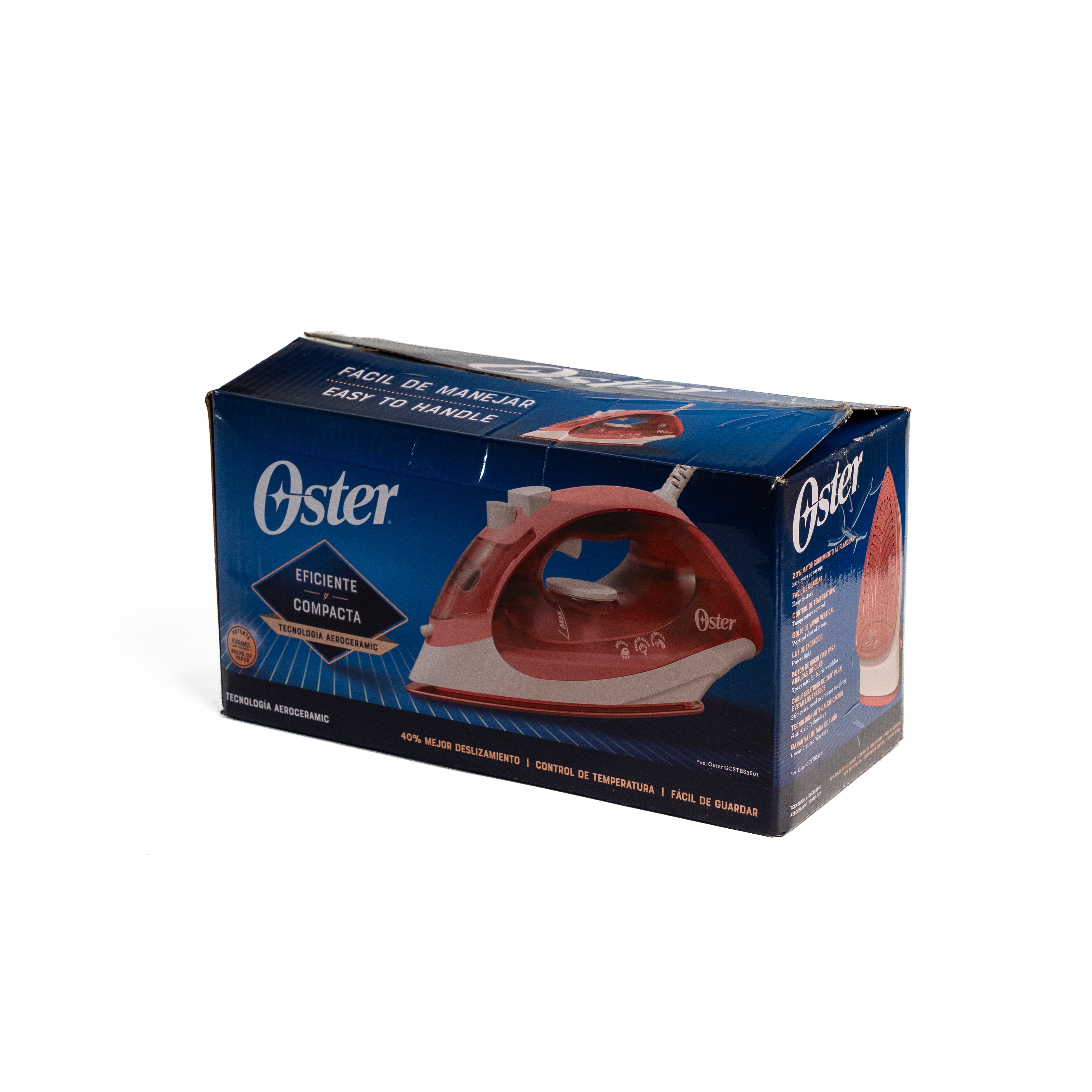 PLANCHA CERAMICA OSTER ROSA