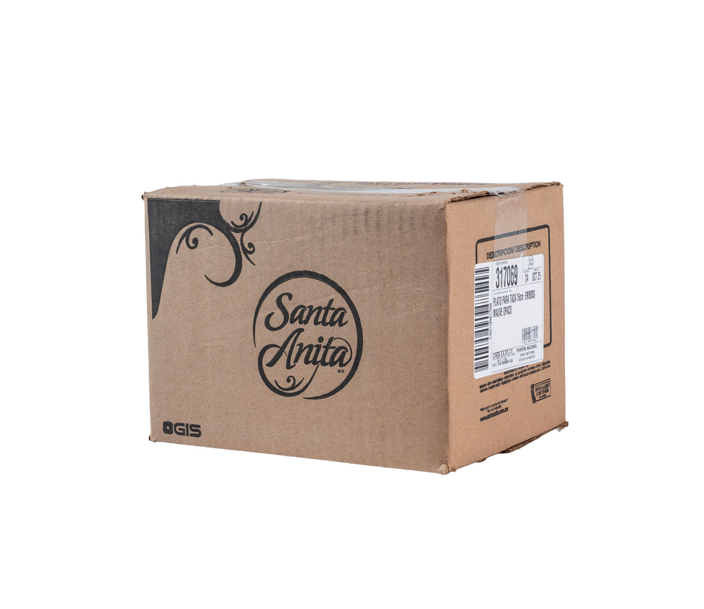 PLATO PARA TAZA EMBOSS MAUVE (Caja con 24 piezas)