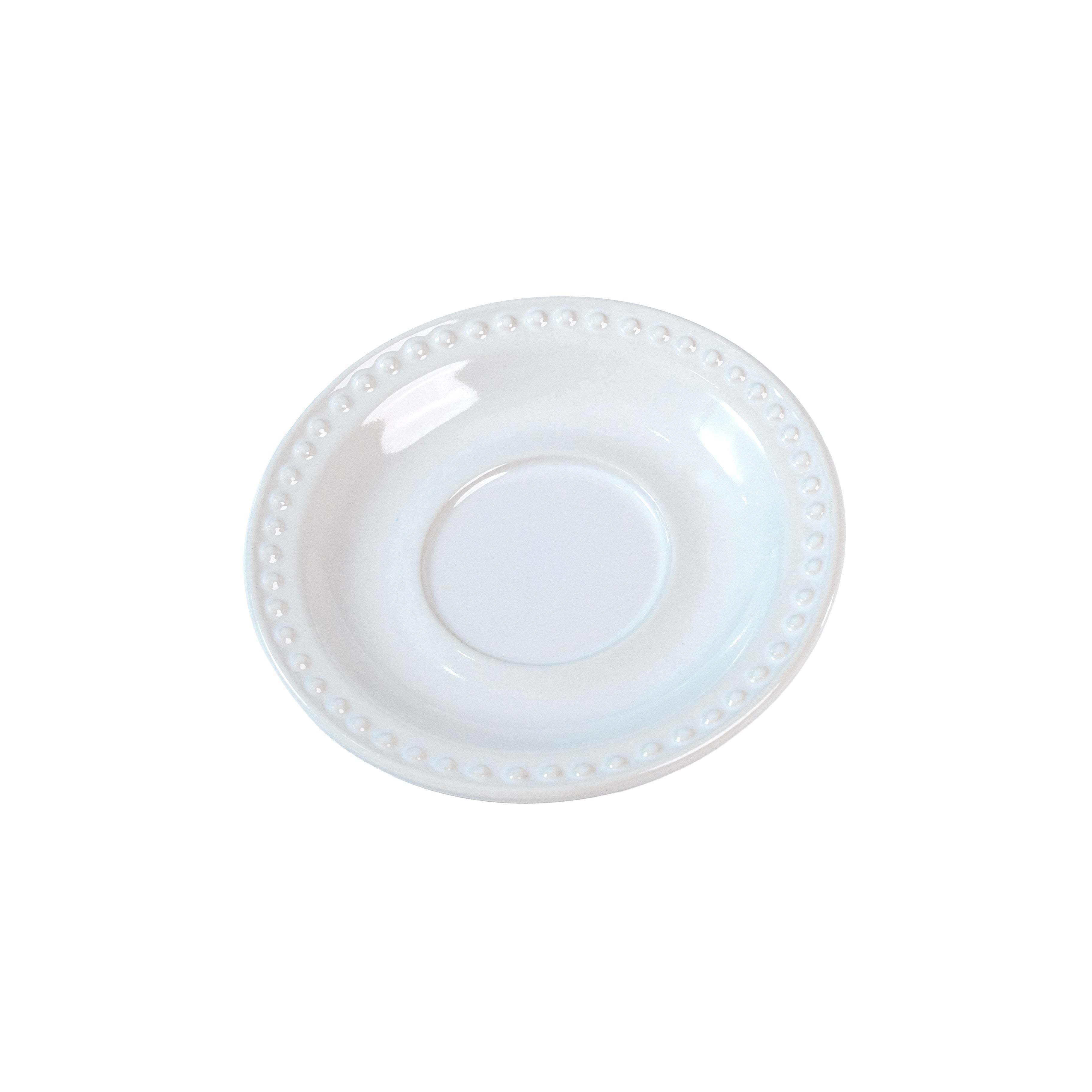 PLATO PARA TAZA EMBOSS MAUVE (Caja con 24 piezas)