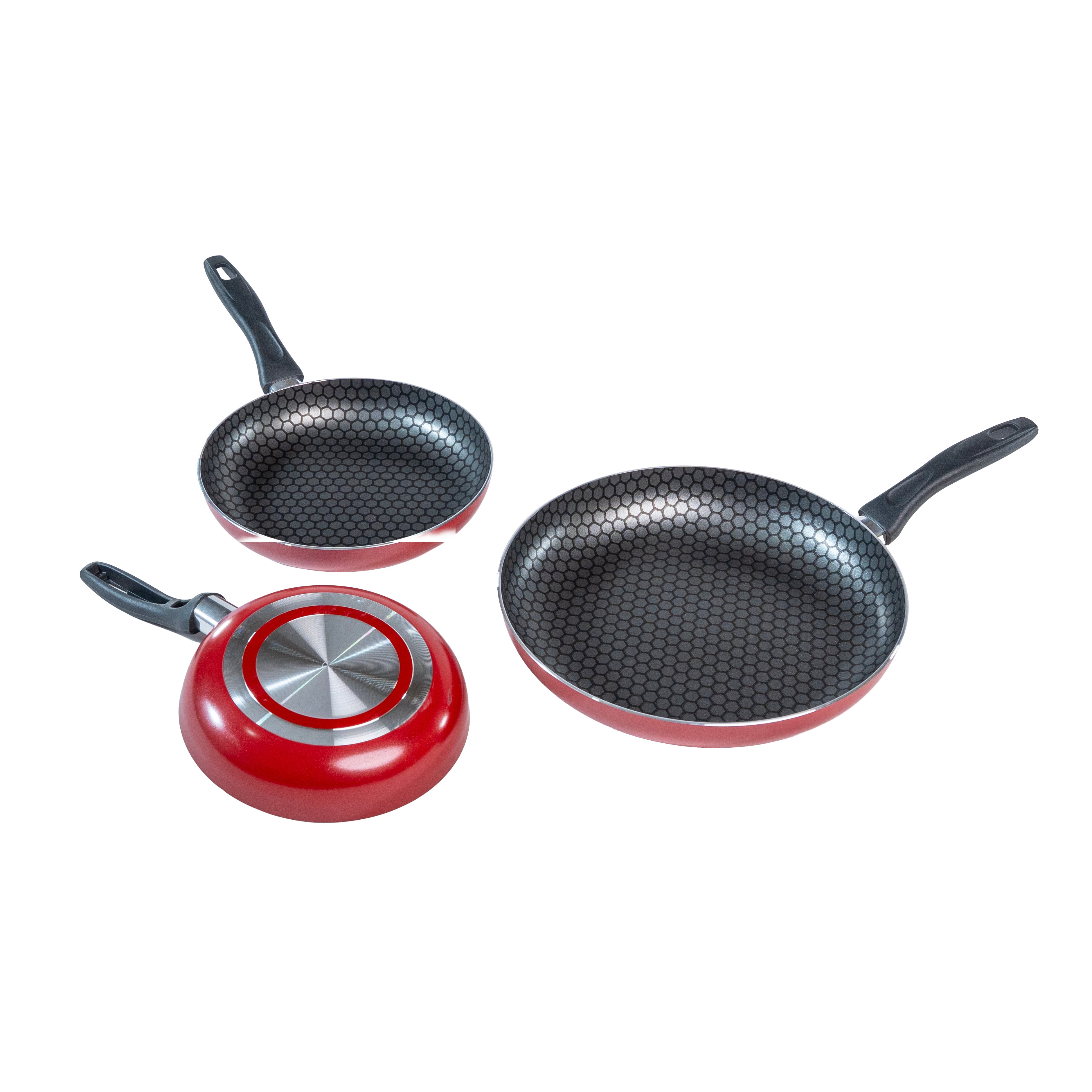 JUEGO DE SARTENES ALUMINIO HABANA ROJO
