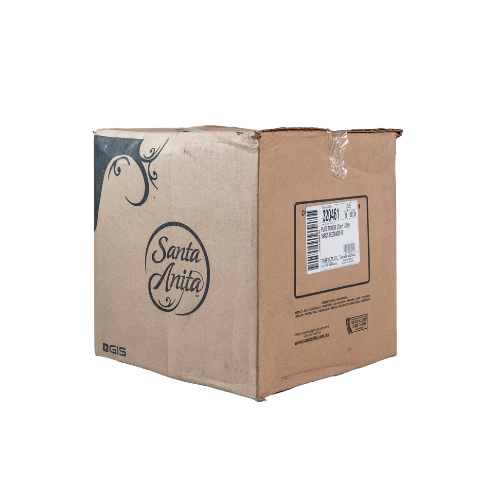 PLATO TRINCHE 27 CM VARIOS DECORADOS PRIMERA COMERCIAL (Caja con 24 piezas)