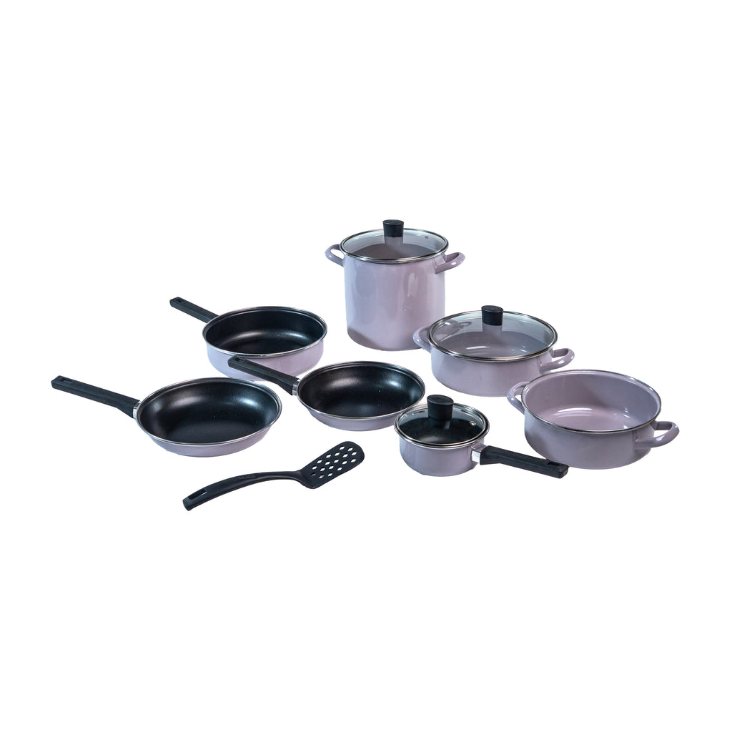 BATERIA PONTEVEDRA ROSA MALVA (Caja con 11 piezas)