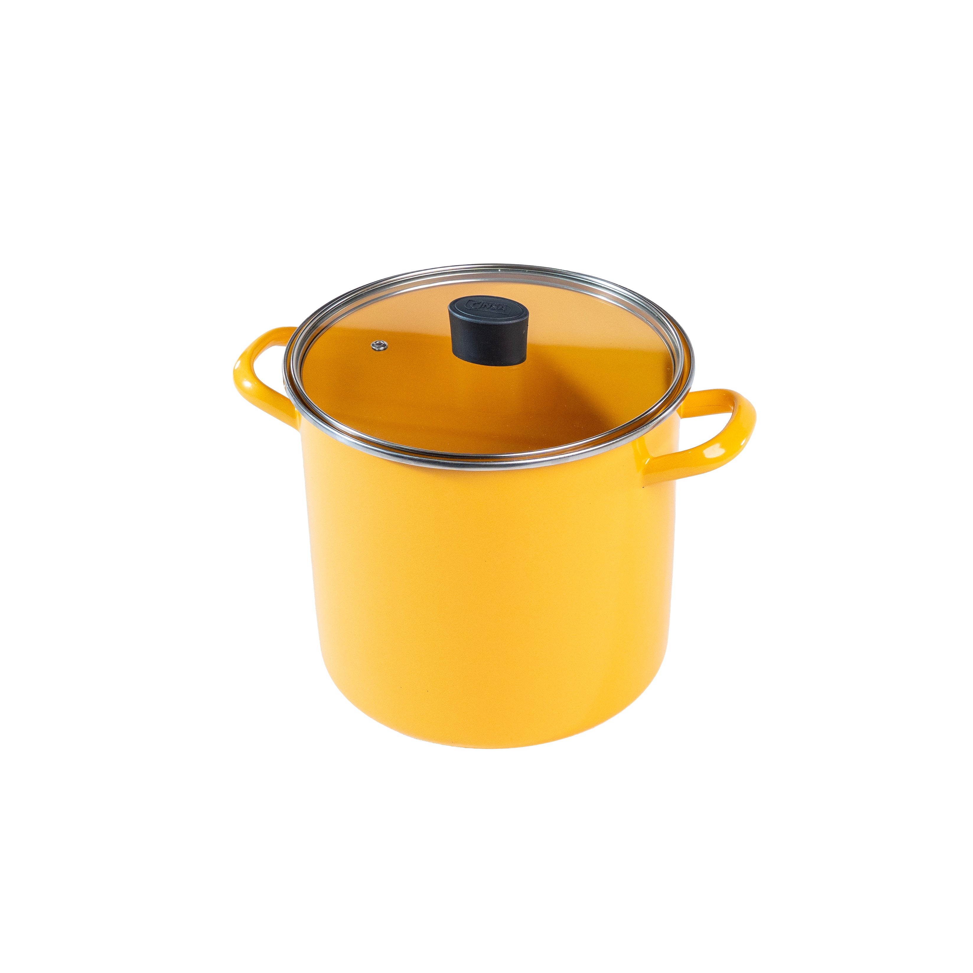 OLLA RECTA ALTA 22 CM CINSA PRAKTICA AMARILLO MEDITERRANEO (Caja con 4 piezas)