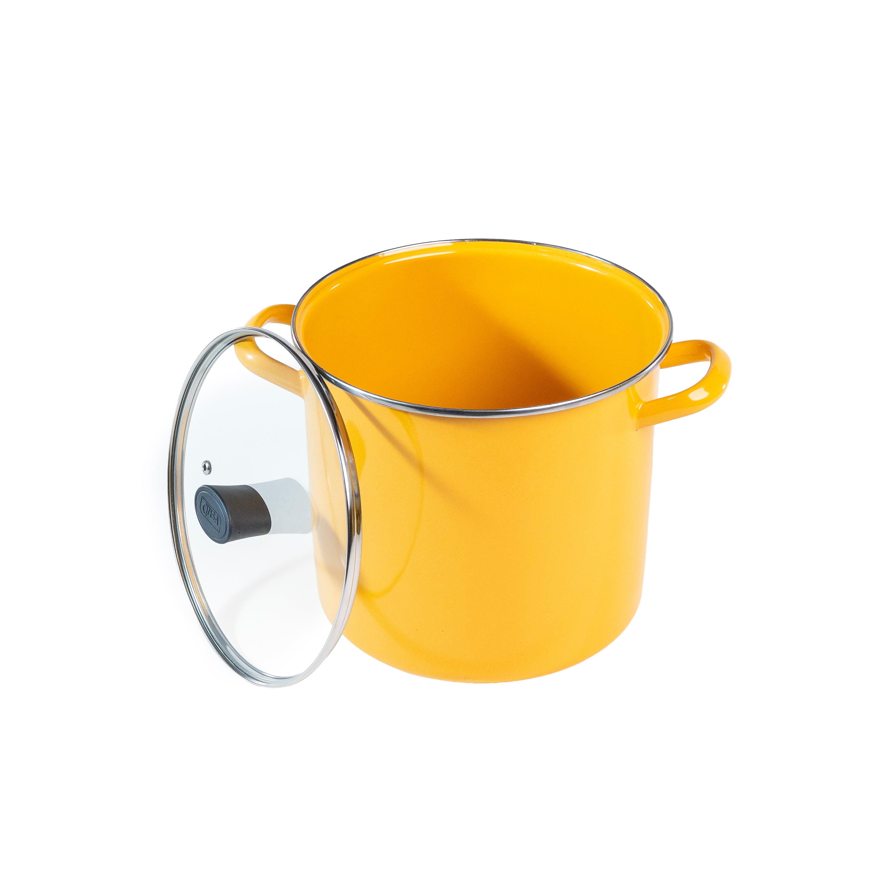 OLLA RECTA ALTA 22 CM CINSA PRAKTICA AMARILLO MEDITERRANEO (Caja con 4 piezas)