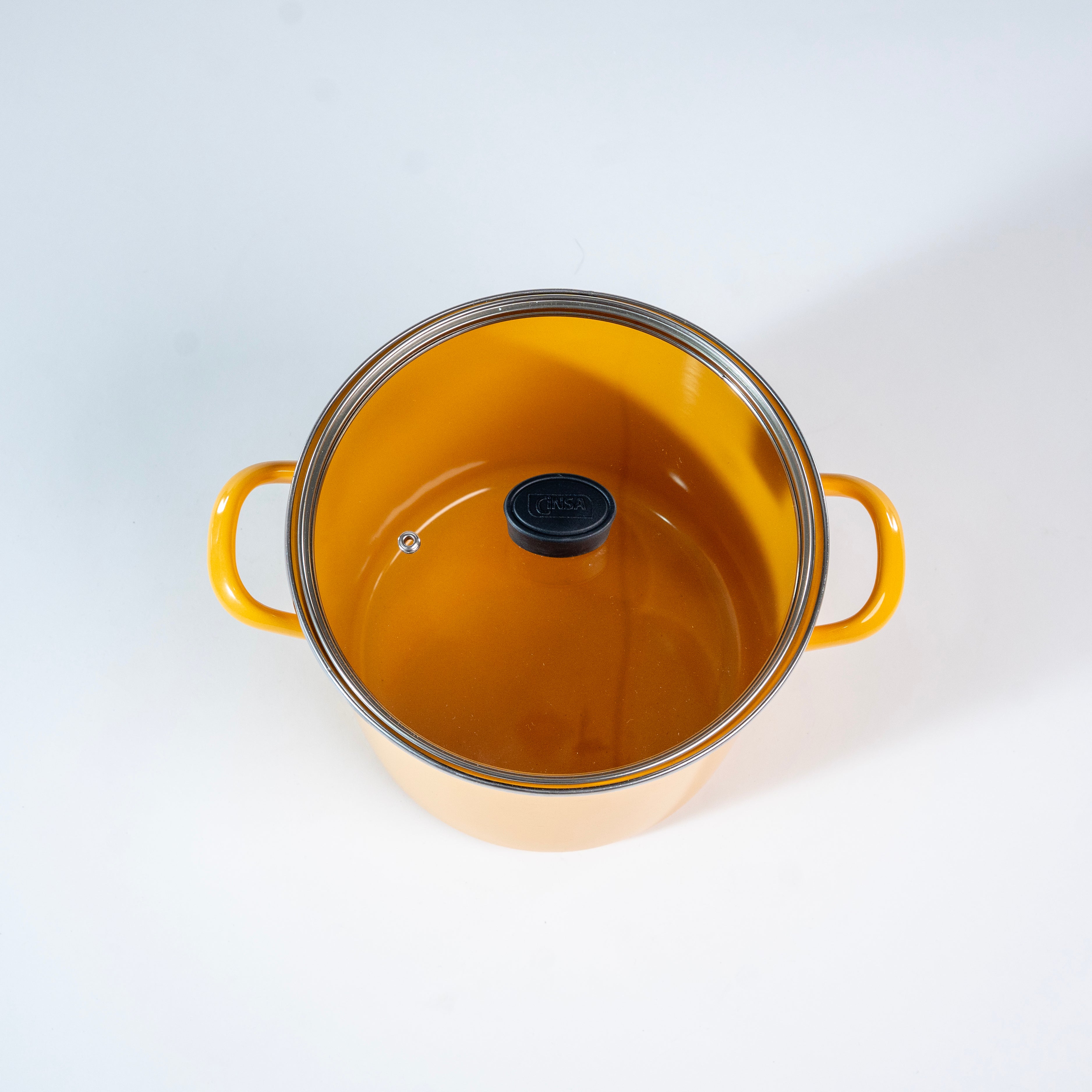 OLLA RECTA ALTA 22 CM CINSA PRAKTICA AMARILLO MEDITERRANEO (Caja con 4 piezas)