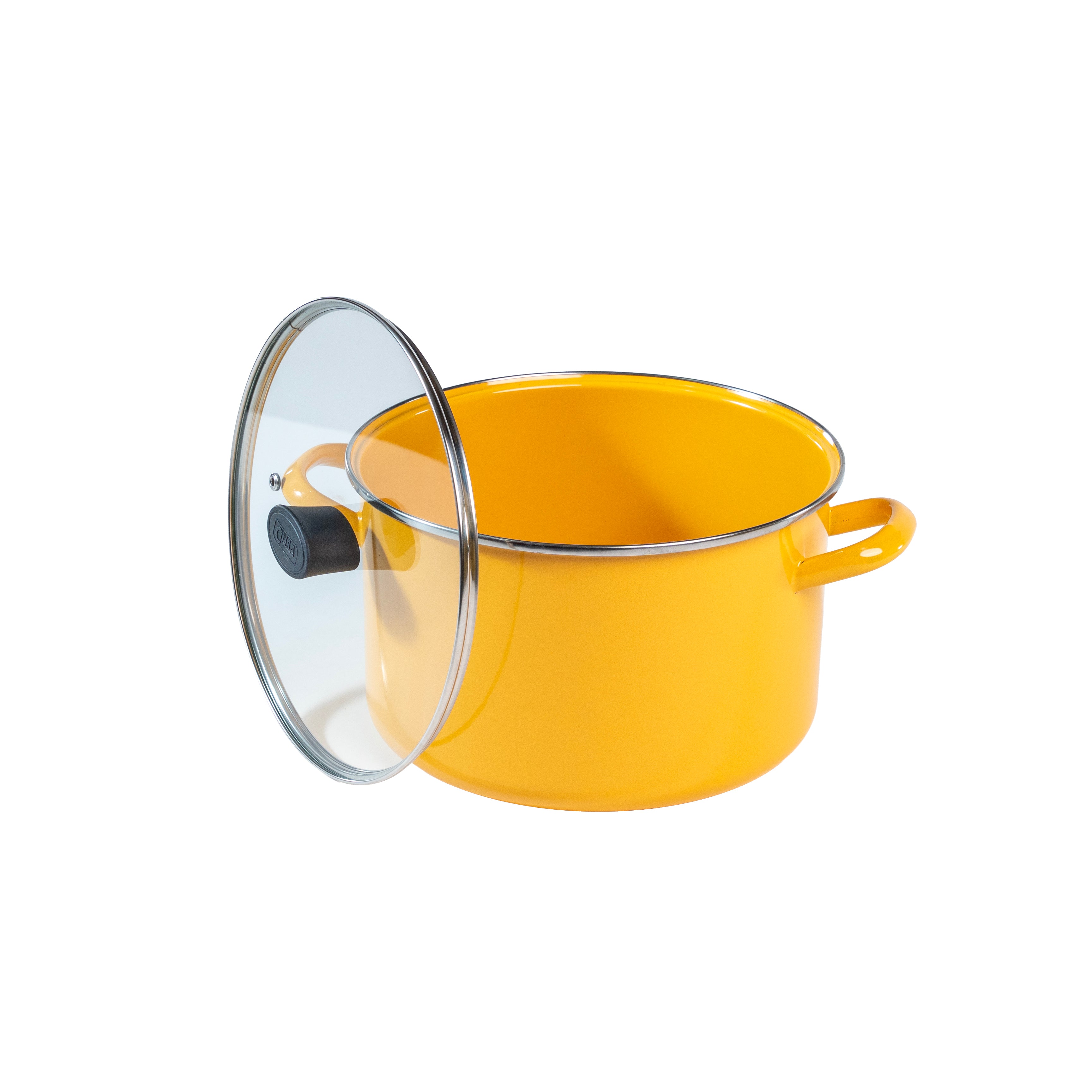 OLLA RECTA 24 PRAKTICA AMARILLO MEDITERRANEO (Caja con 4 piezas)