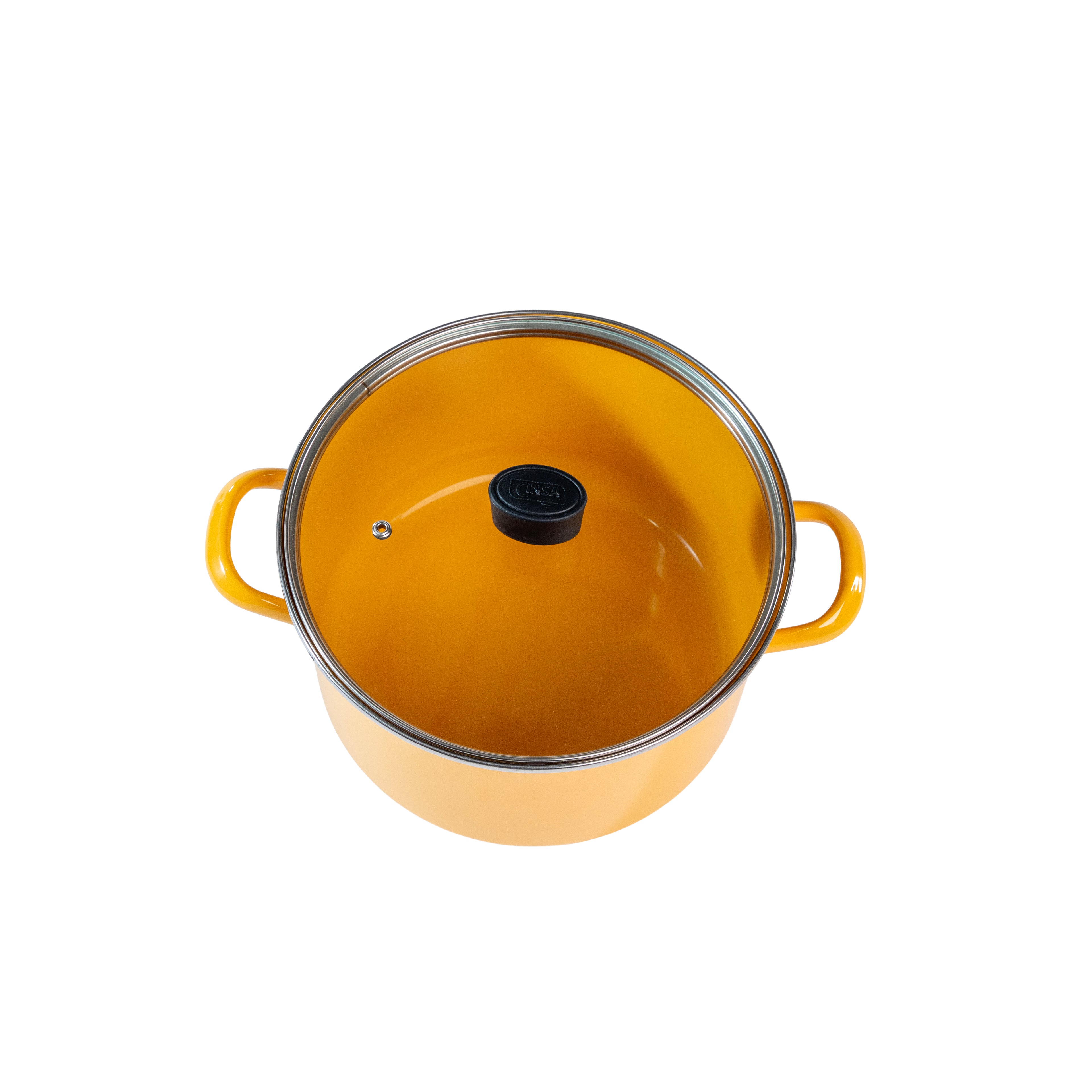 OLLA RECTA 24 PRAKTICA AMARILLO MEDITERRANEO (Caja con 4 piezas)