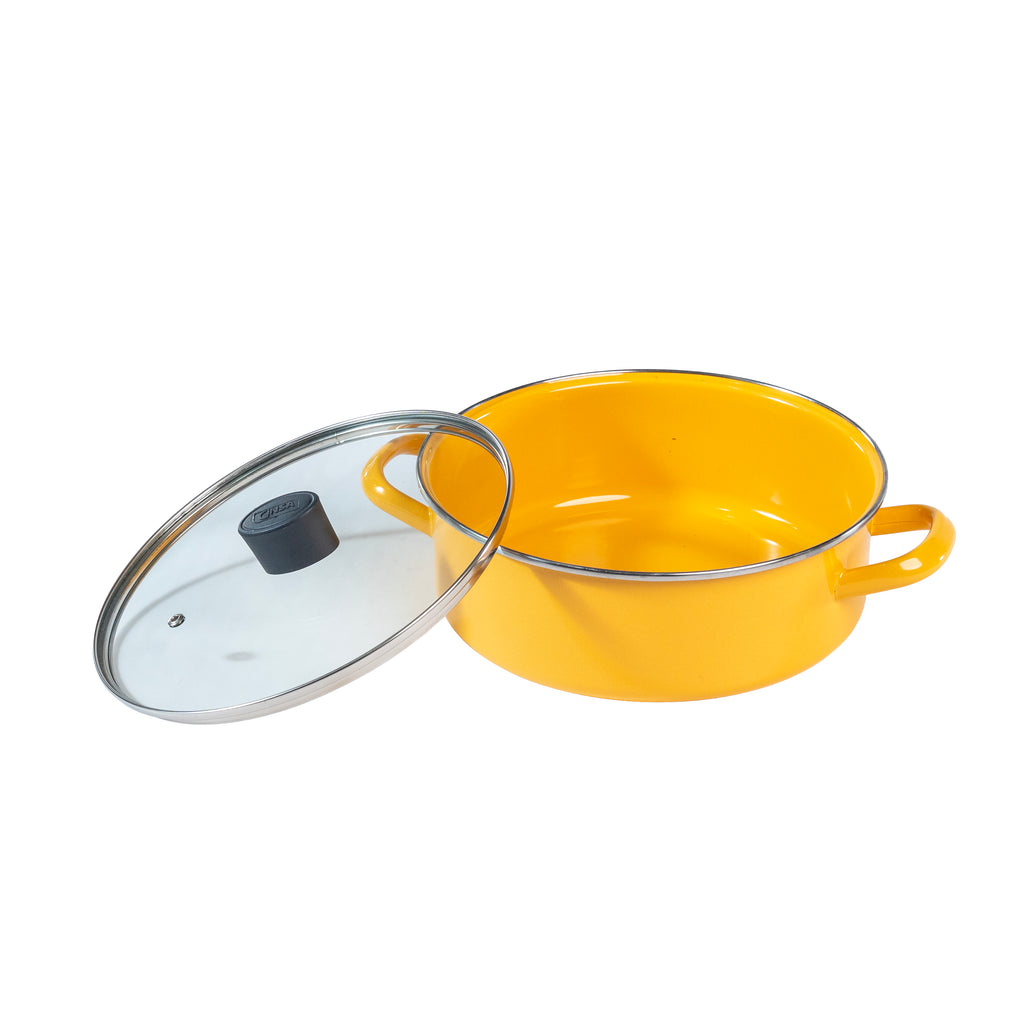 BUDINERA RECTA 24 CM CINSA PRAKTICA AMARILLO MEDITERRANEO (Caja con 6 piezas)