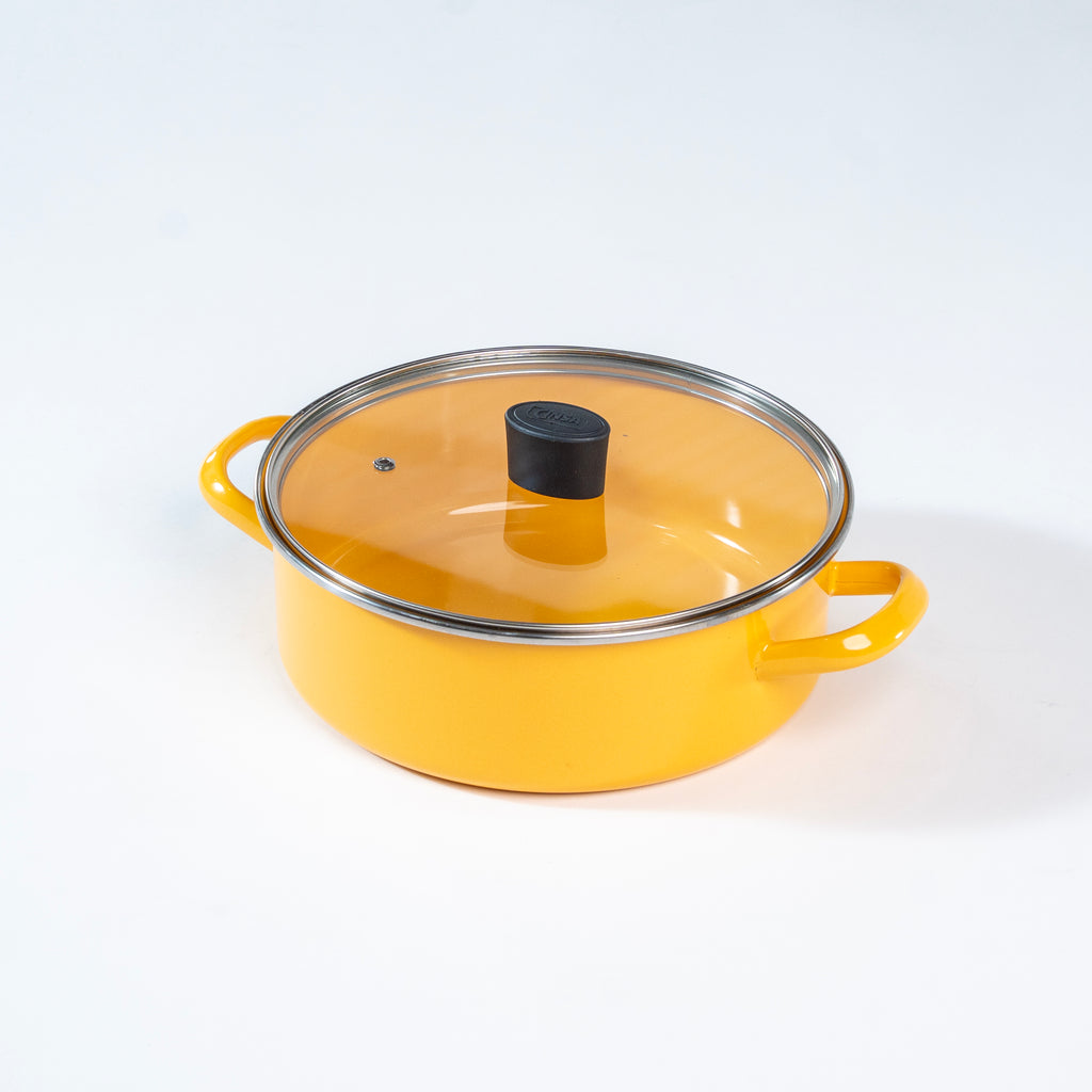 BUDINERA RECTA 24 CM CINSA PRAKTICA AMARILLO MEDITERRANEO (Caja con 6 piezas)