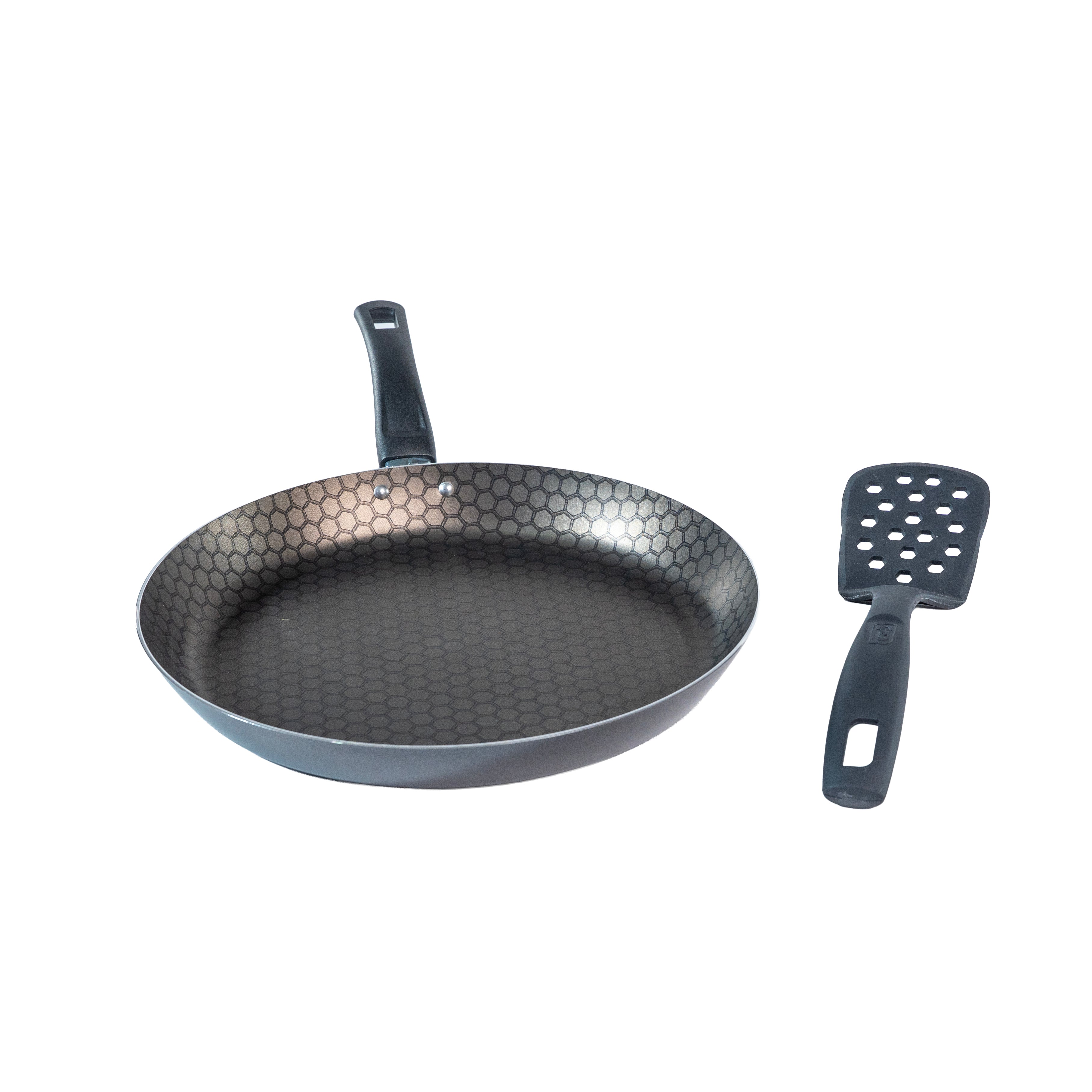 SARTEN ALUMINIO CINSA ESENCIAL 30CMS THERMOCELL Y UTENSILIO (Caja con 6 piezas)