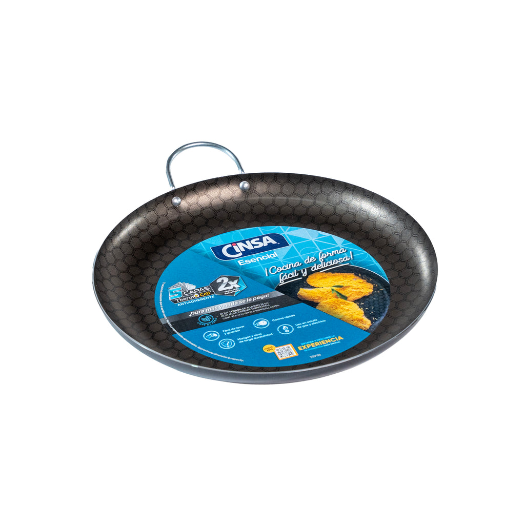 COMAL ALUMINIO ESENCIAL 26 CMS NEGRO C/THERMOC (Caja con 8 piezas)