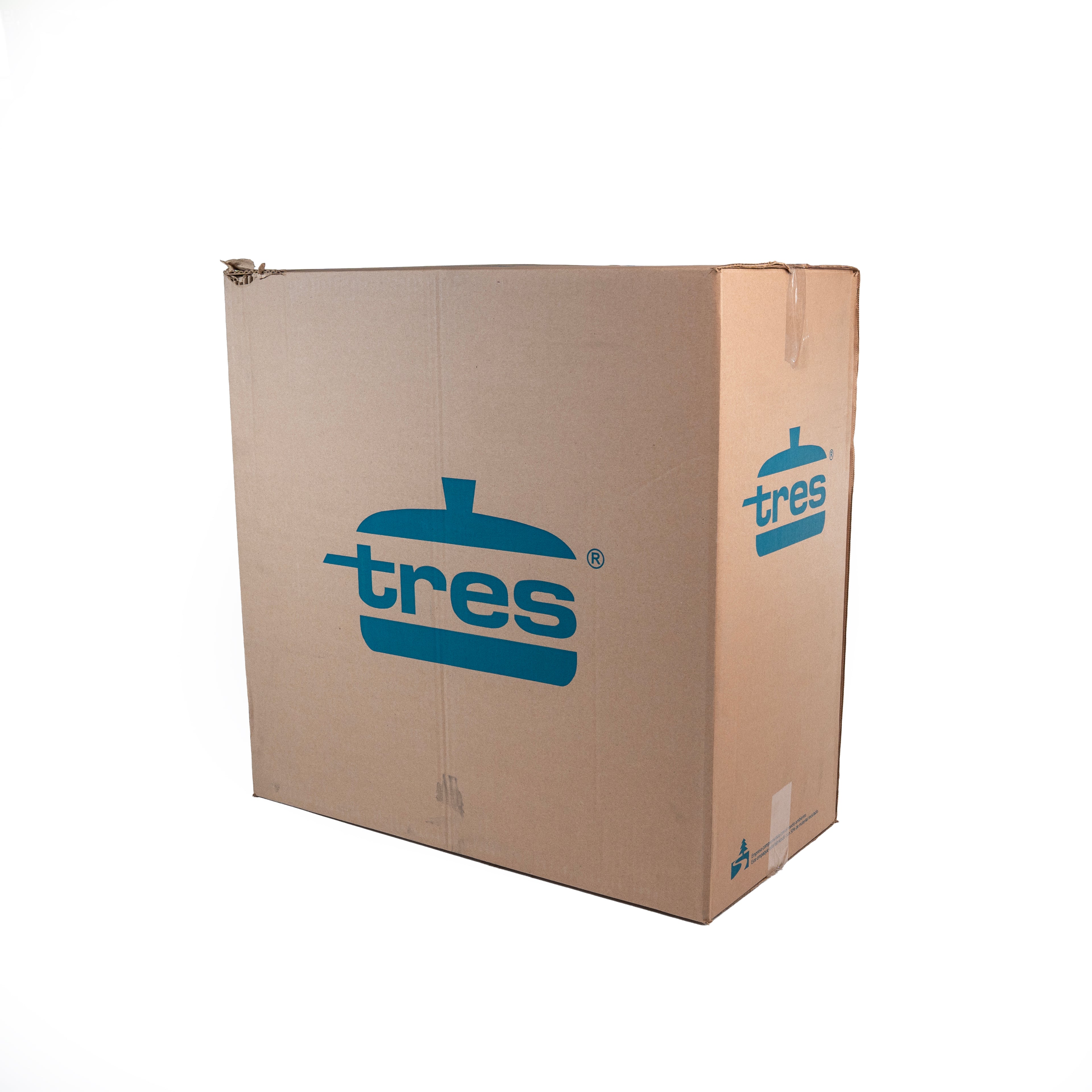 OLLA RECTA 28 OREJAS ROLADAS AZUL TURQUEZA (Caja con 4 piezas)