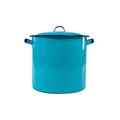 OLLA RECTA 28 OREJAS ROLADAS AZUL TURQUEZA (Caja con 4 piezas)