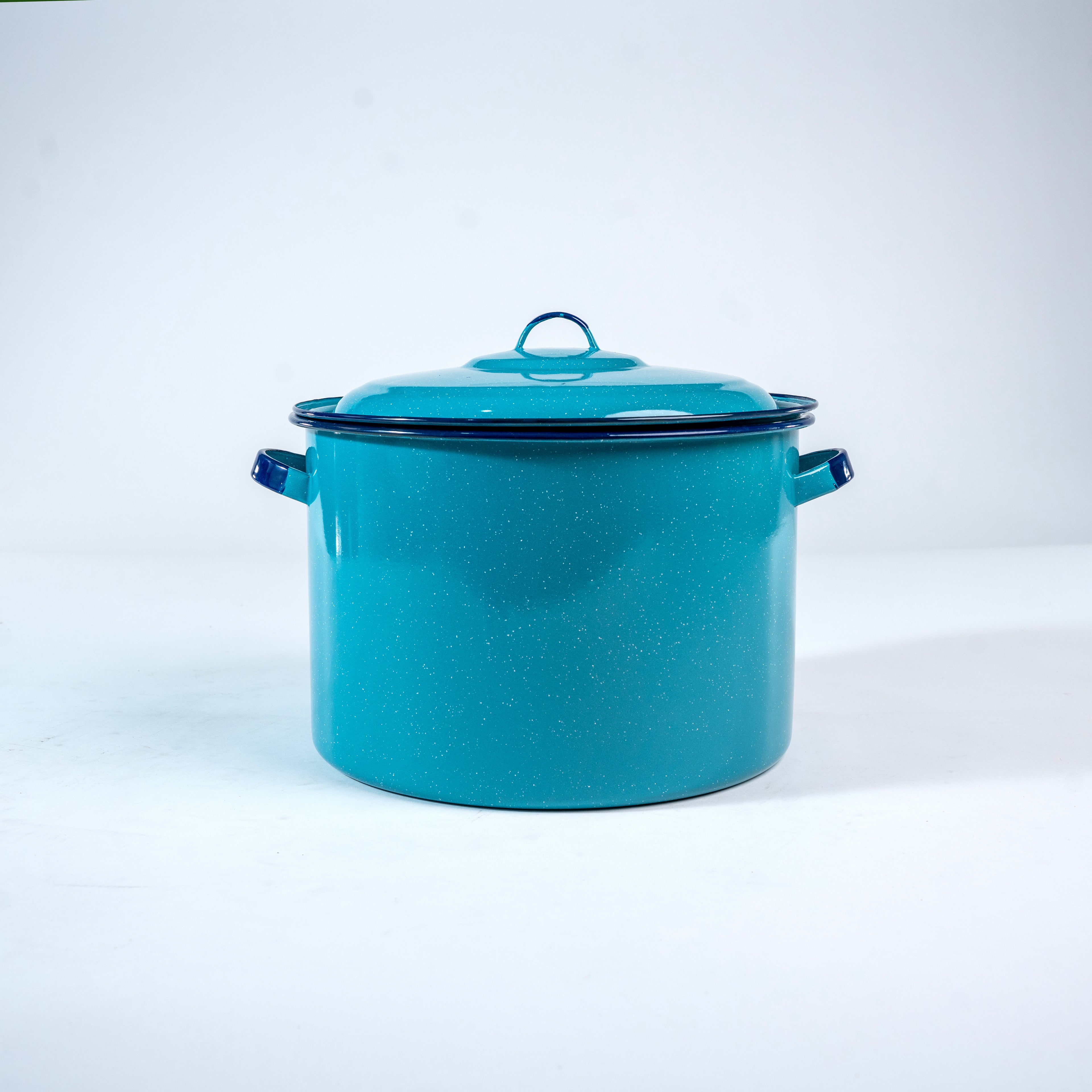 OLLA RECTA 33 OREJAS ROLADAS AZUL TURQUEZA (Caja con 4 piezas)
