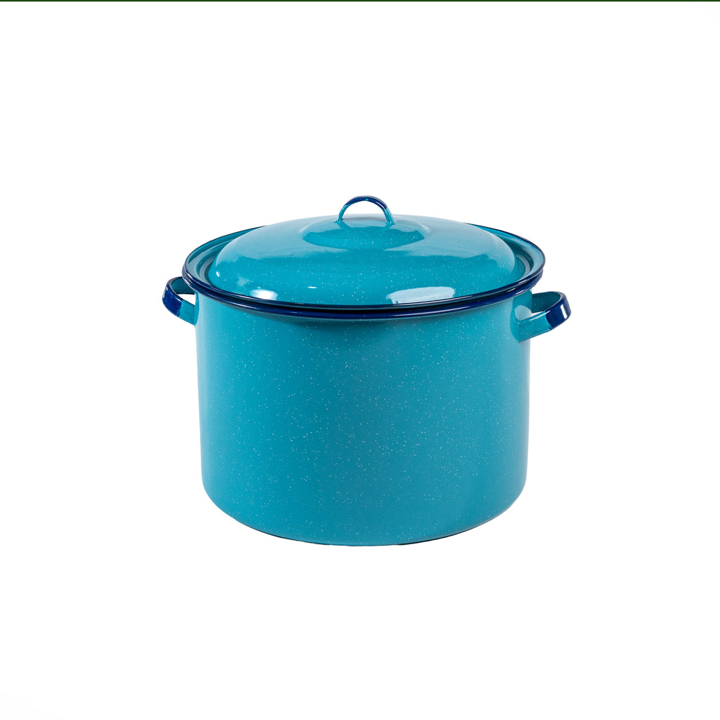 OLLA RECTA 33 OREJAS ROLADAS AZUL TURQUEZA (Caja con 4 piezas)