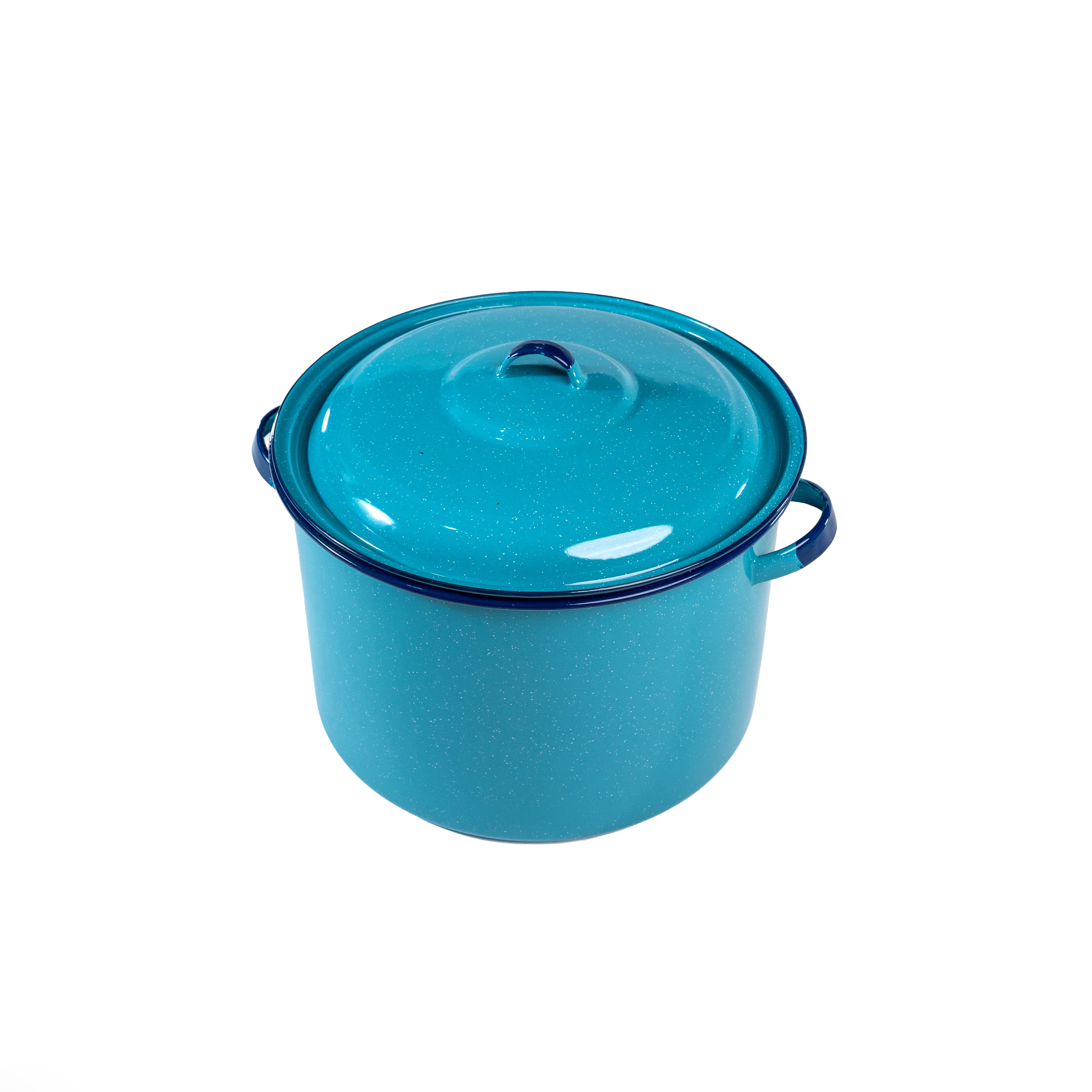 OLLA RECTA 33 OREJAS ROLADAS AZUL TURQUEZA (Caja con 4 piezas)