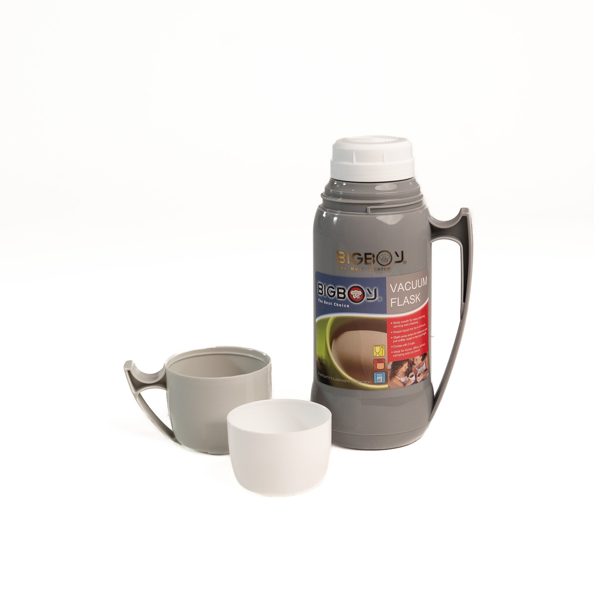 TERMO LISO COLORES 600 ML GRIS