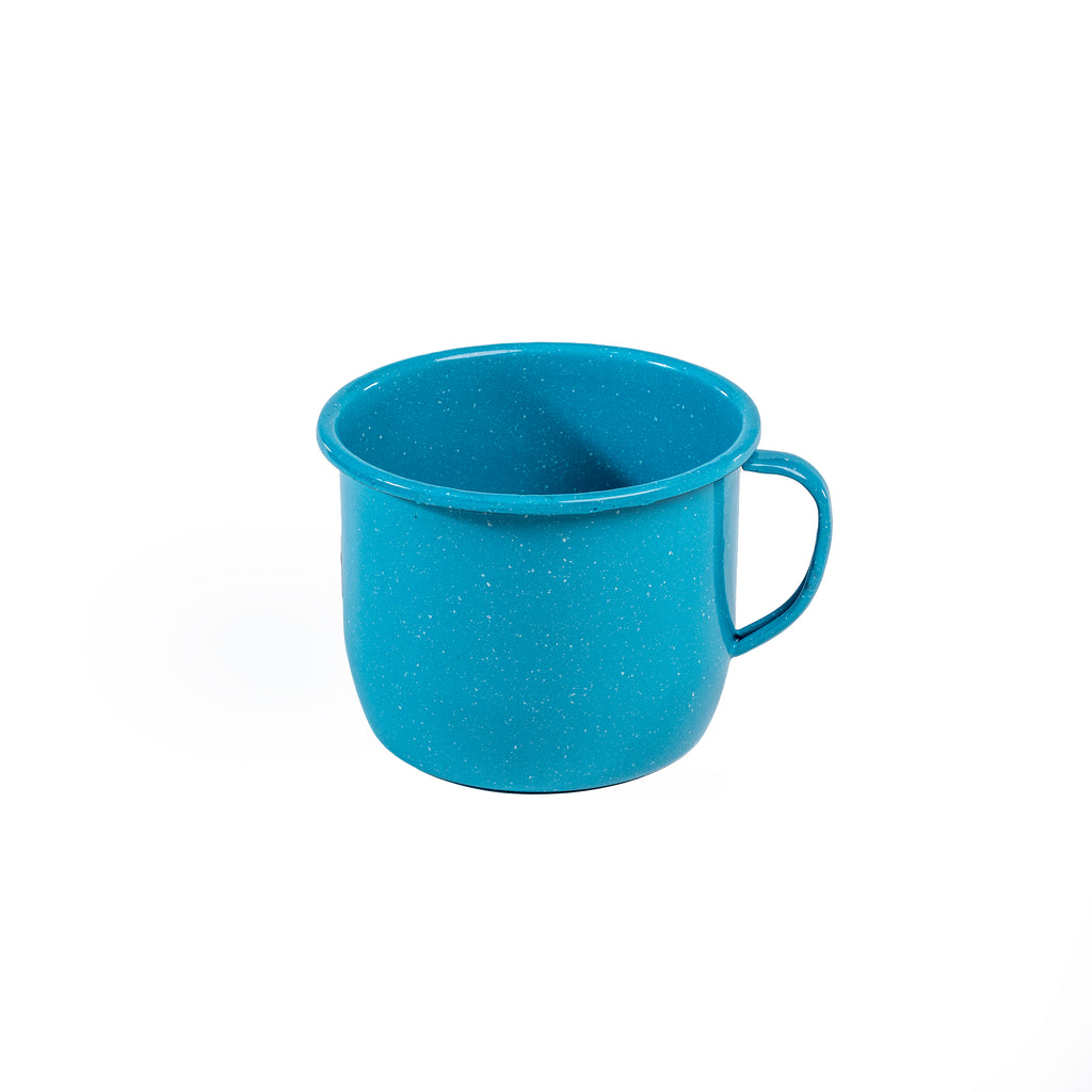 VASO RECTO NO. 18 AZUL TURQUESA (Caja con 8 piezas)