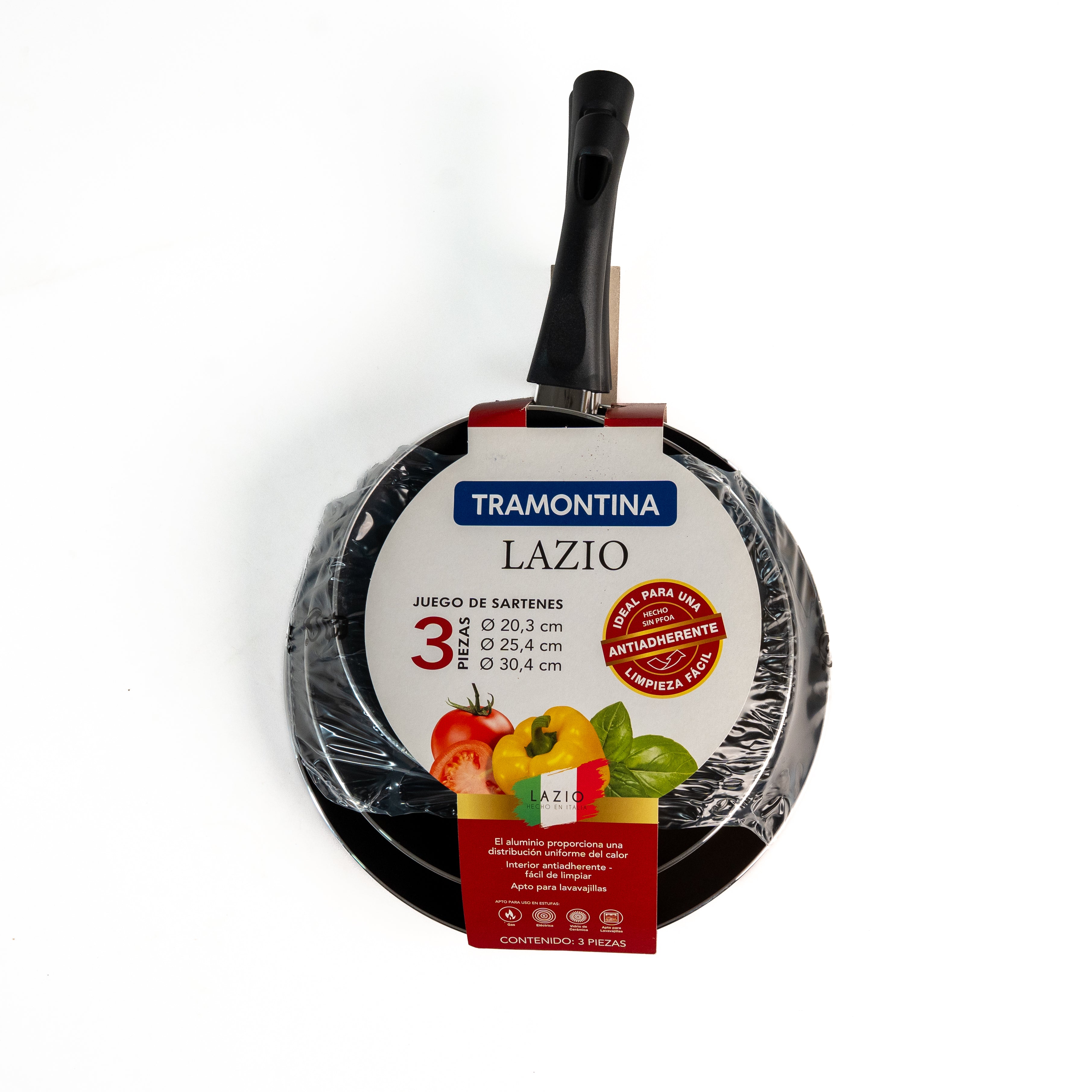 JGO SARTENES 3 PZ LAZIO ROJO