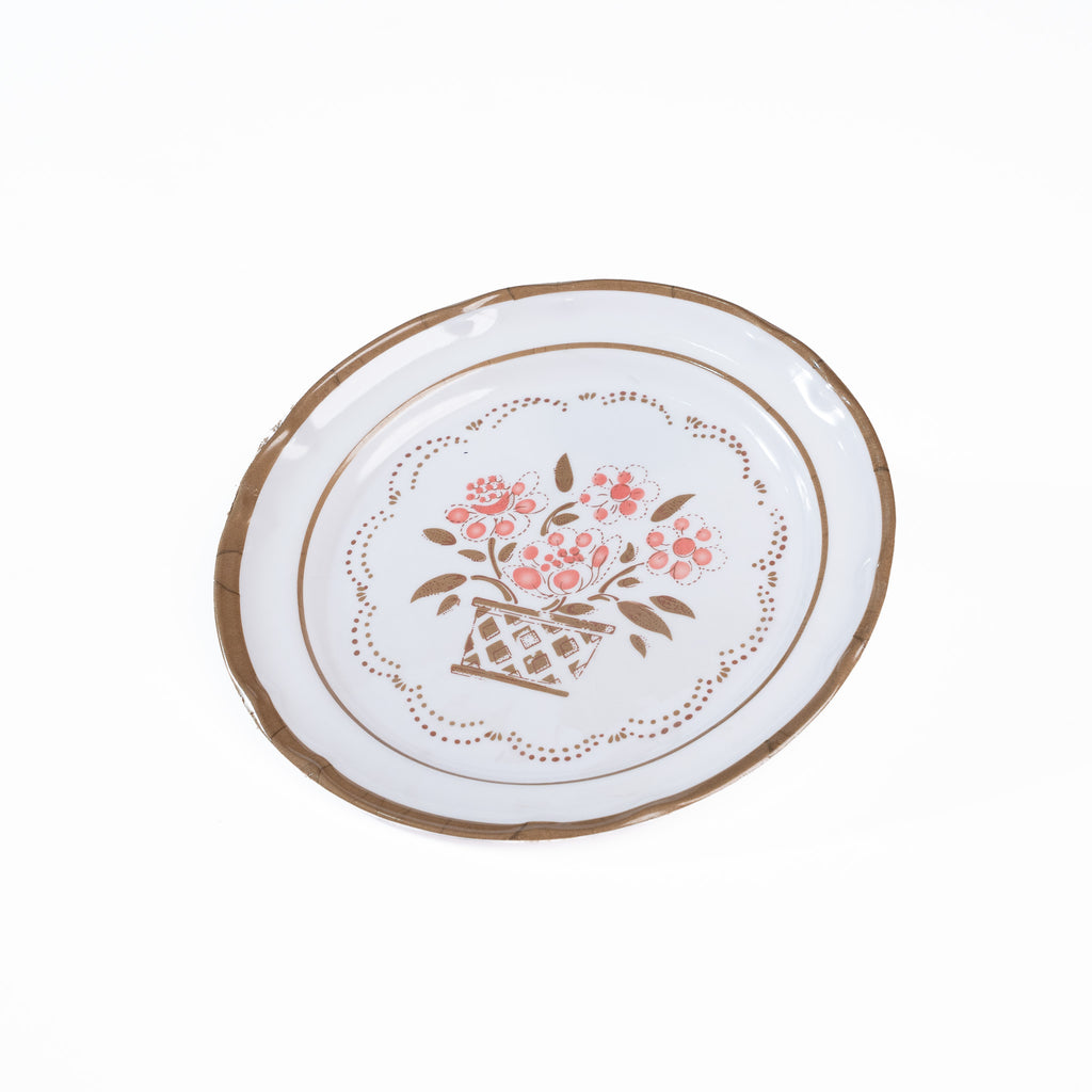 PLATO TRINCHE DE 10" FLOR DE OTOÑO (Caja con 144 piezas)