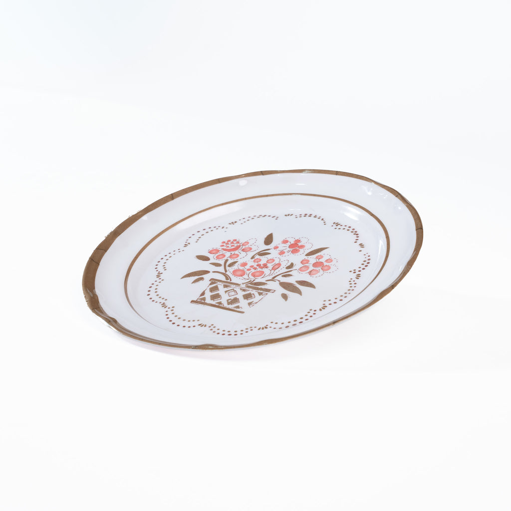 PLATO TRINCHE DE 10" FLOR DE OTOÑO (Caja con 144 piezas)
