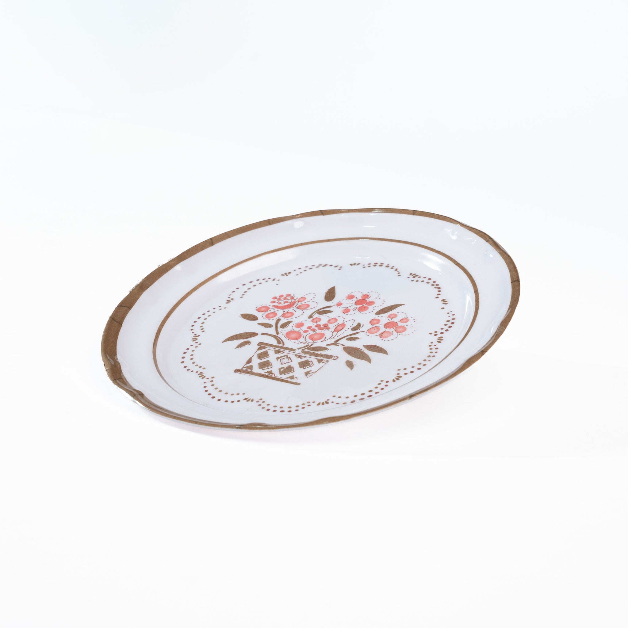 PLATO TRINCHE DE 10" FLOR DE OTOÑO (Caja con 144 piezas)
