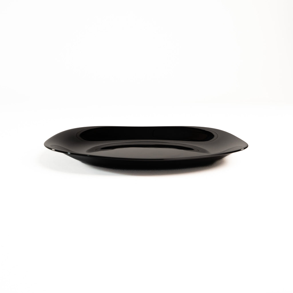 PLATO TRINCHE CUADRADO 11 PULGADAS NEGRO (Caja con 36 piezas)